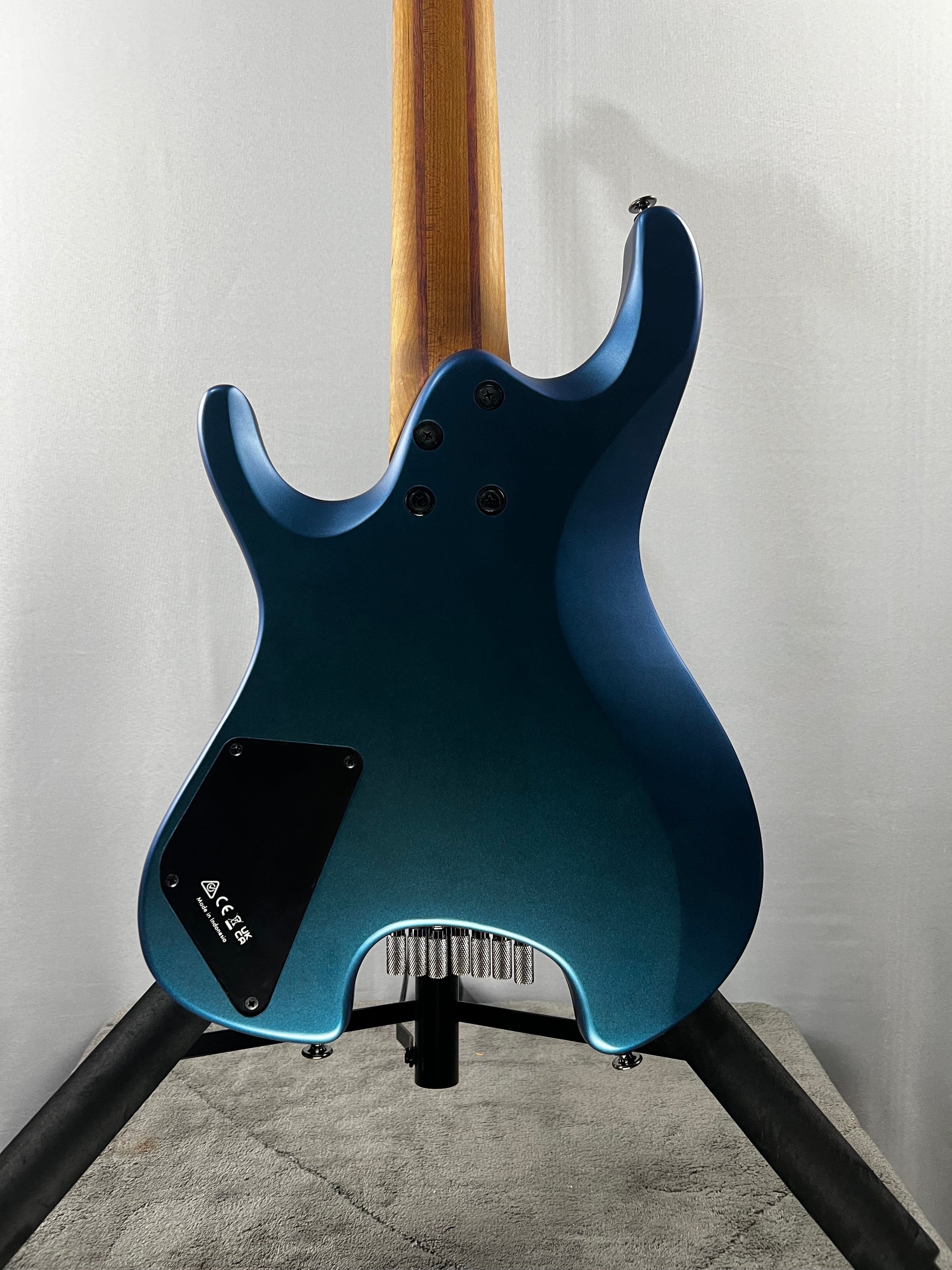 Q547 7-string Electric Guitar - Blue Chameleon Metallic Matte #016 GET PLEK'D!