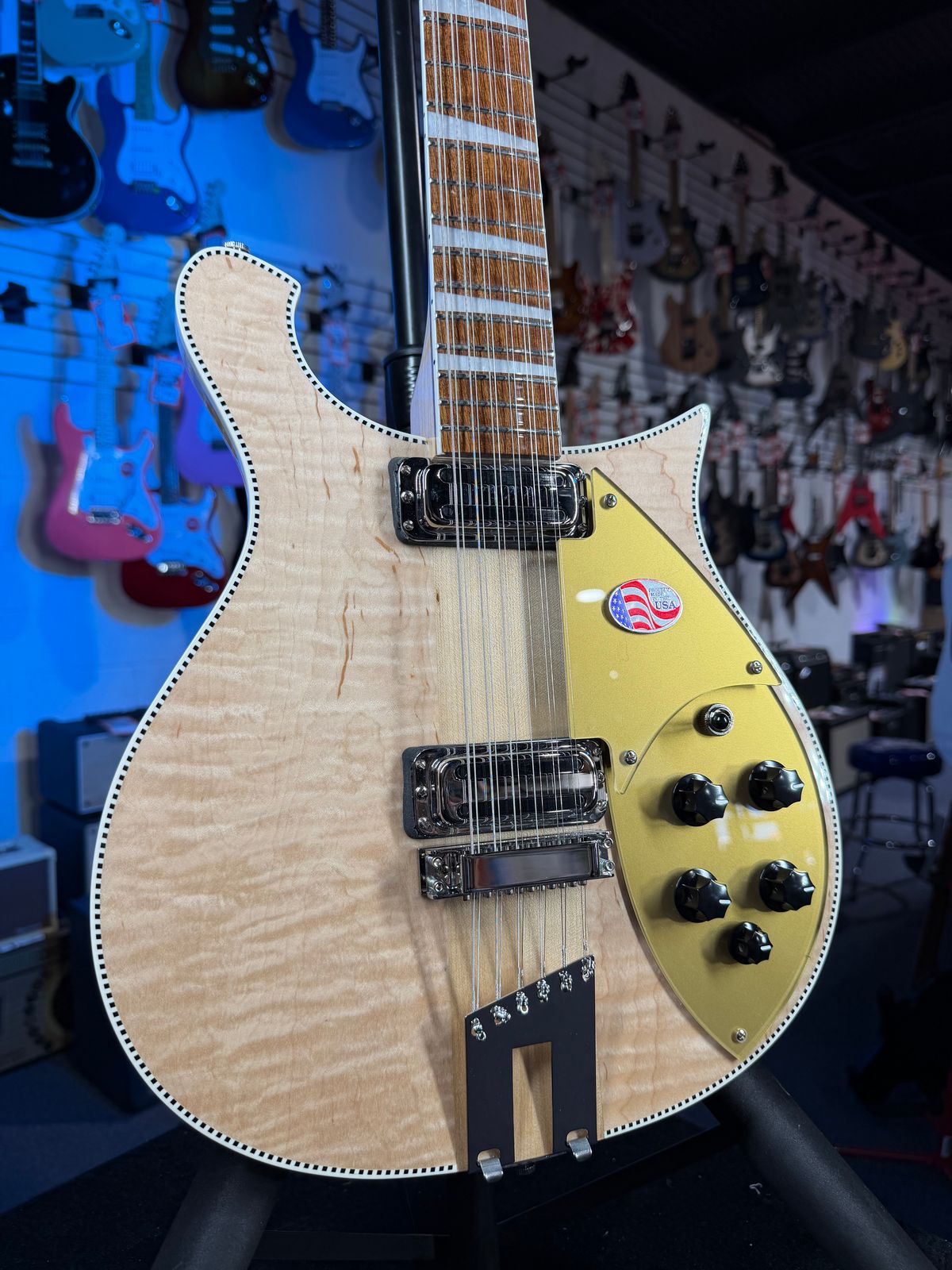 Rickenbacker 660/12 12-string Electric Guitar - Mapleglo, 2026 w Ric Case, Free Ship 773
