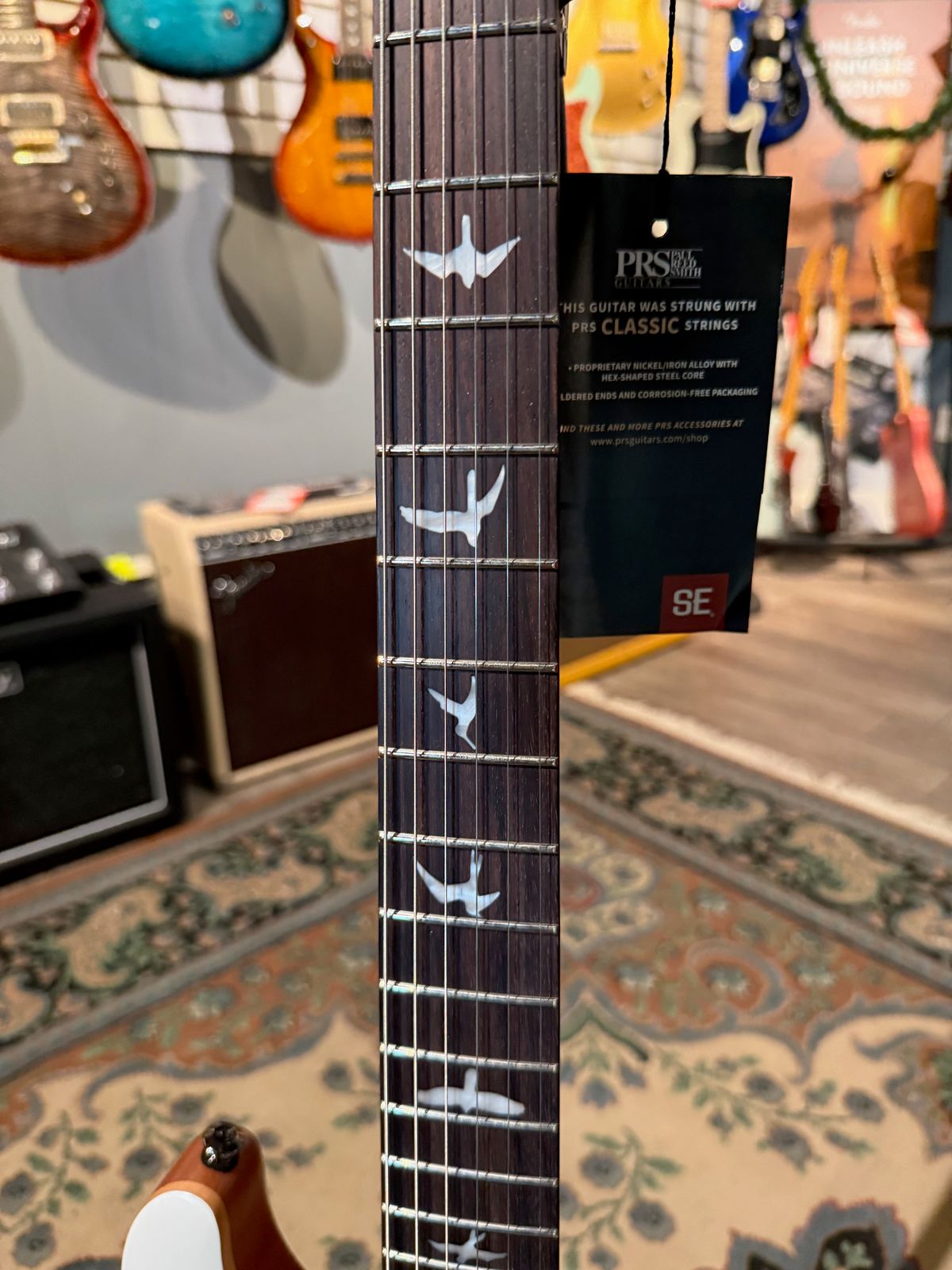 PRS SE CE 24 Satin Flat White Top, C&M Exclusive 781