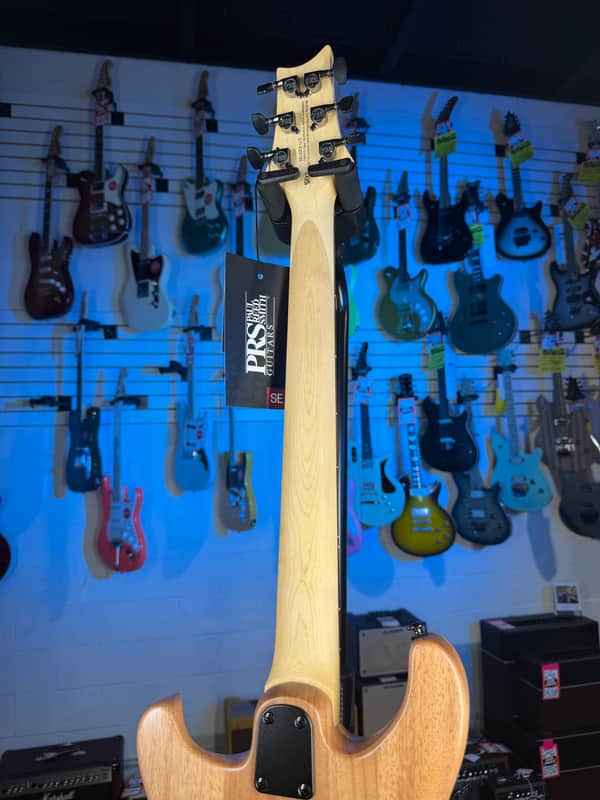 PRS SE CE 24 Satin - Flat White Top, C&M Exclusive - Black / Smoked Hardware, Free Plek & Setup # 195