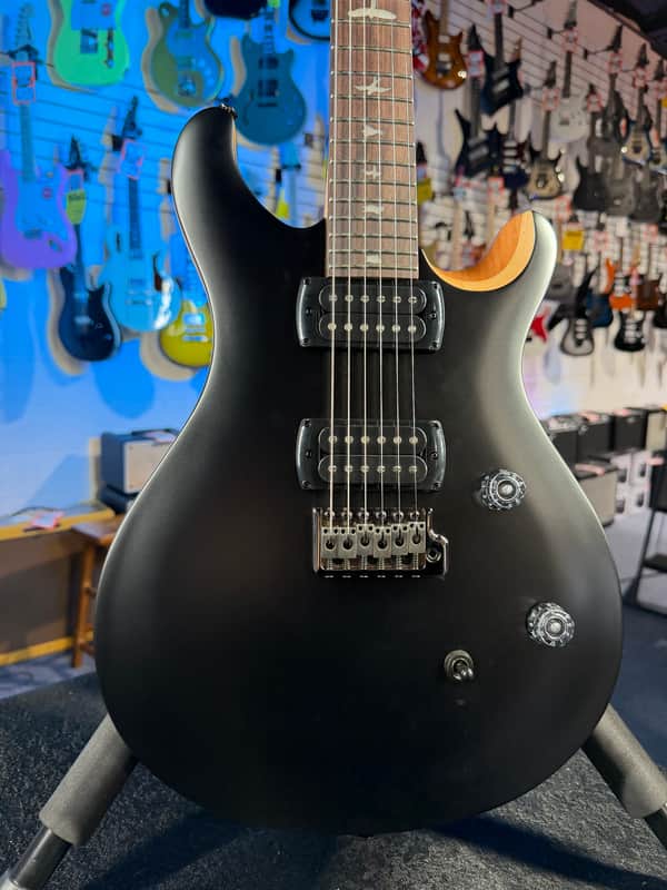 PRS SE CE 24 Satin - Flat Black Top, C&M Exclusive - Black