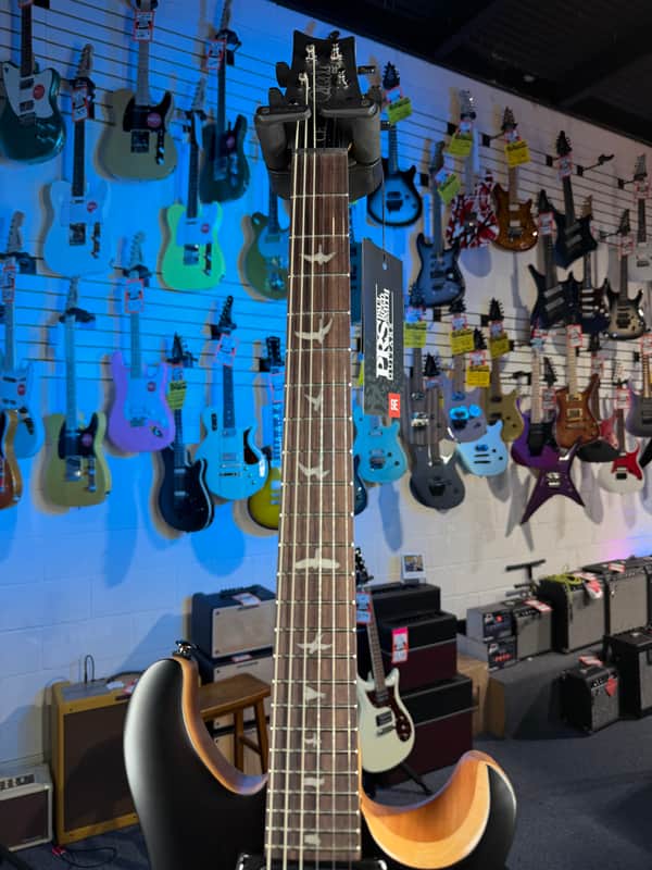 PRS SE CE 24 Satin - Flat Black Top, C&M Exclusive - Black