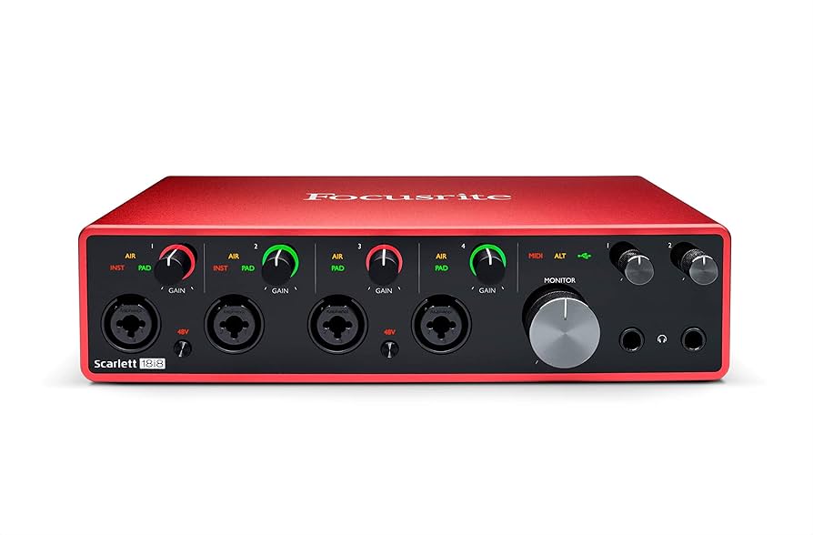 Focusrite Scarlett 18i8 USB Audio Interface Gen 3