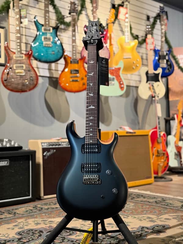 PRS SE CE 24 Satin Flat Black Top, C&M Exclusive 413