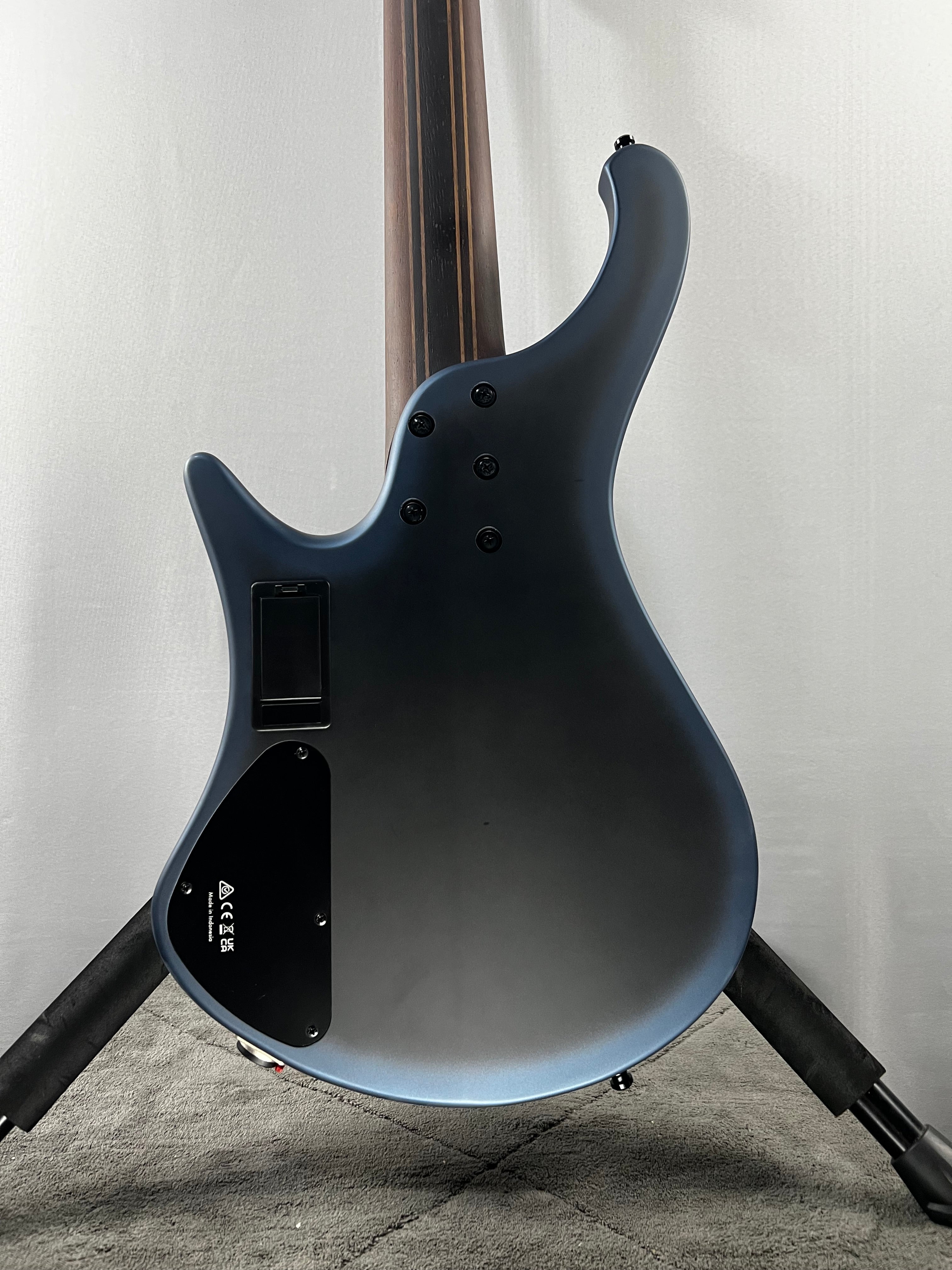 Bass Workshop EHB5MSBSP 5-string Multi-scale Bass Guitar - Midnight Arctic Ocean Matte #997