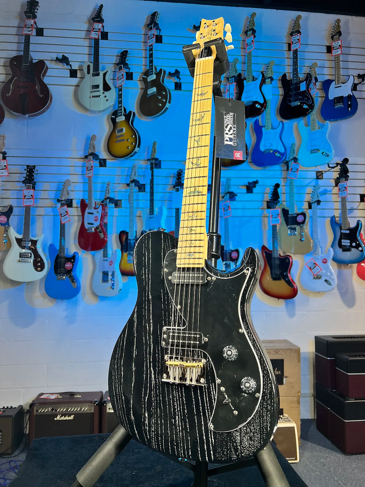 PRS SE NF 53 Electric Guitar - Black Doghair - Signature Dealer GET PLEK'D Free! 639