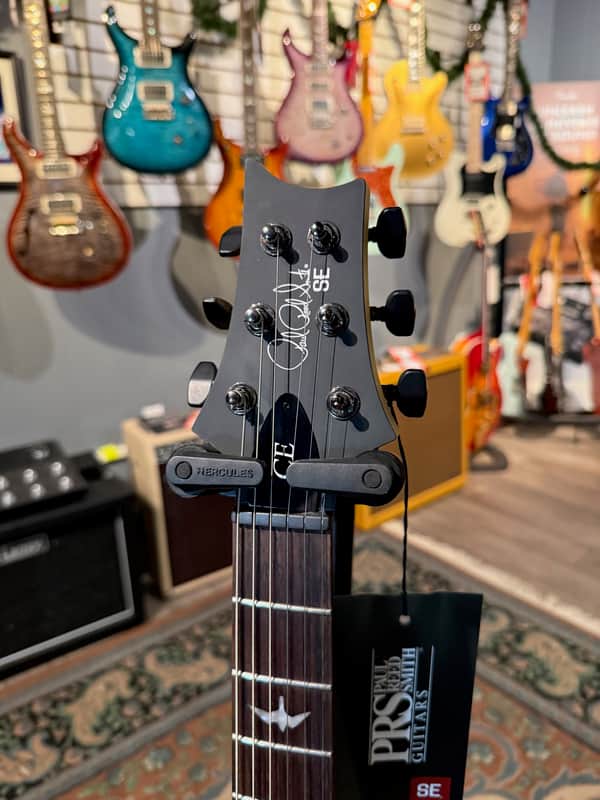 PRS SE CE 24 Satin Flat Black Top, C&M Exclusive 874