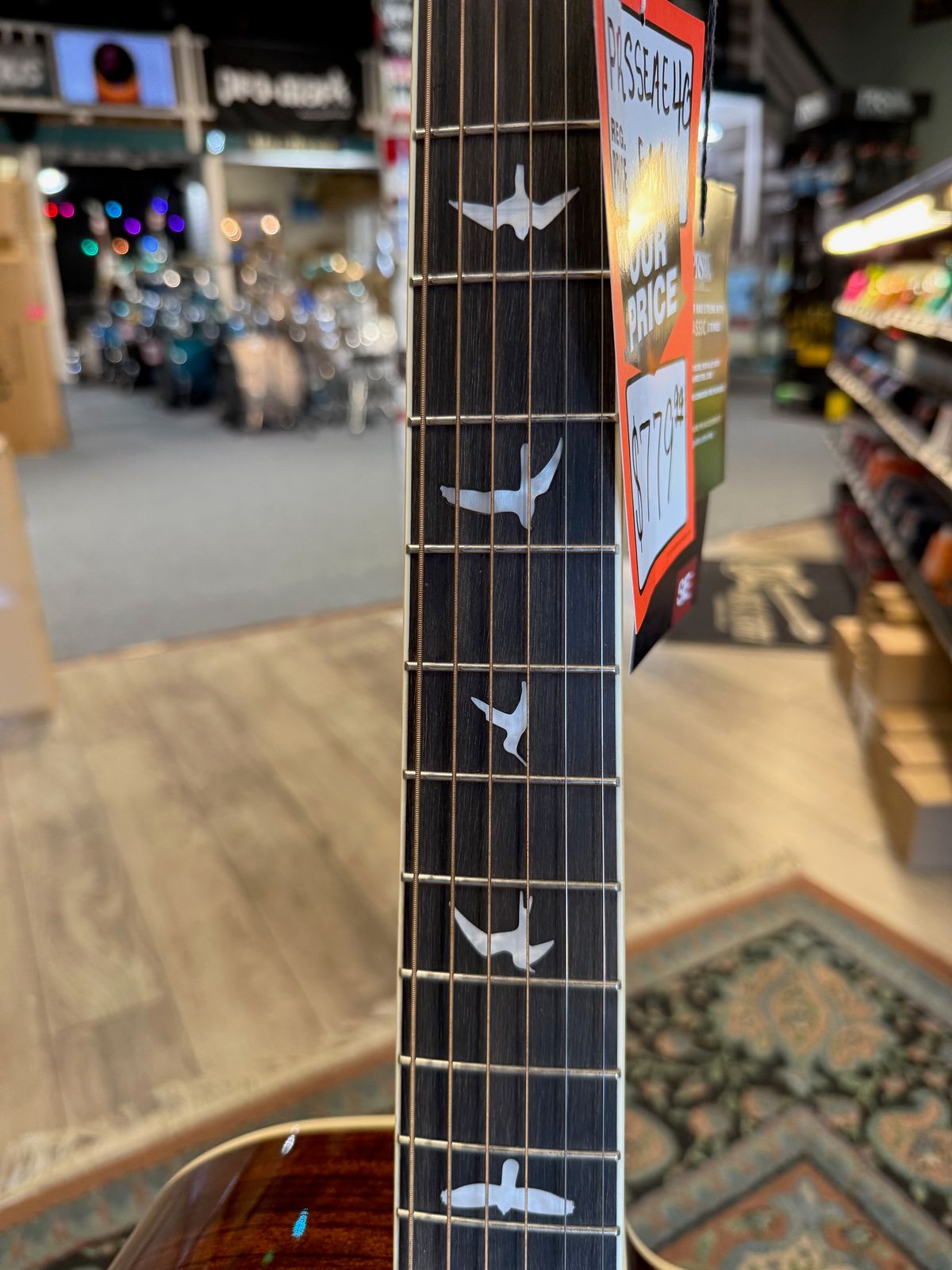 PRS SE A40E, Acoustic-Electric Guitar, Natural #648