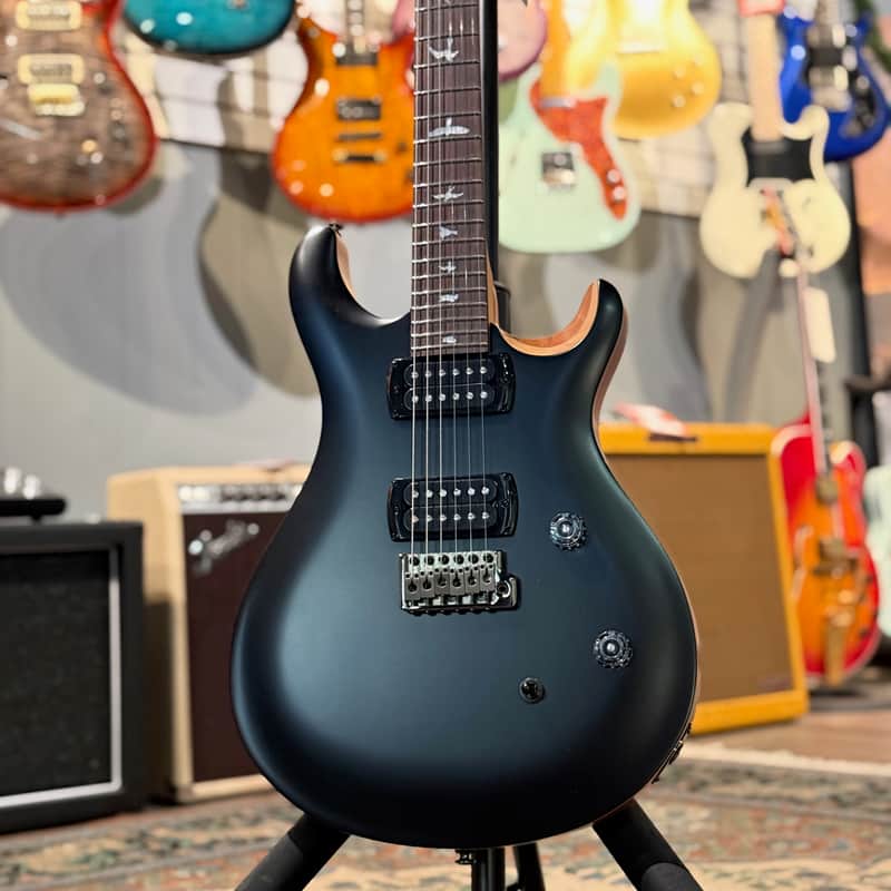 PRS SE CE 24 Satin Flat Black Top, C&M Exclusive 413