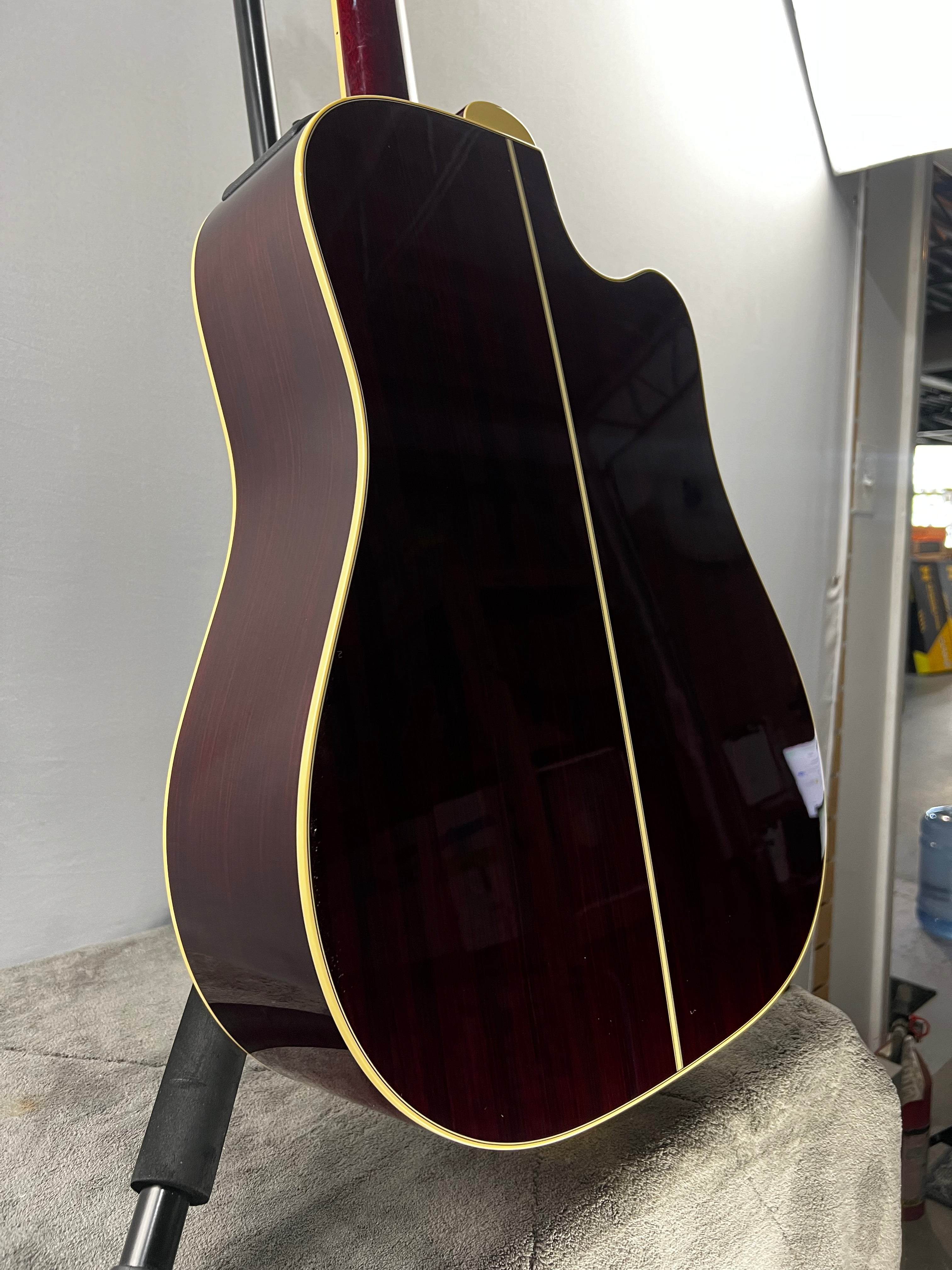 JJ325SRC-12 John Jorgenson 12-string, Left-Handed Acoustic-electric Guitar - Gloss Red #539 GET PLEK'D!