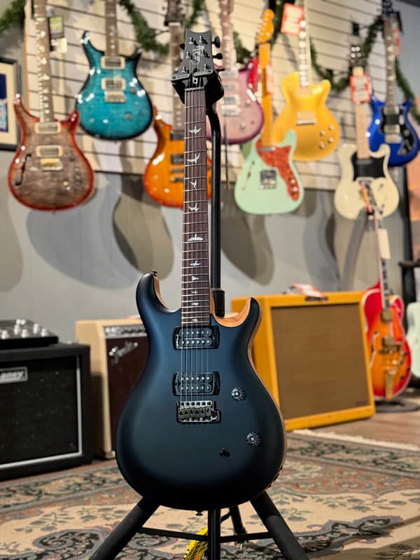 PRS SE CE 24 Satin Flat Black Top, C&M Exclusive 753