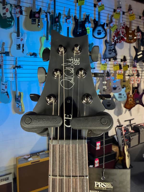 PRS SE CE 24 Satin - Flat White Top, C&M Exclusive - Black / Smoked Hardware, Free Plek & Setup # 195