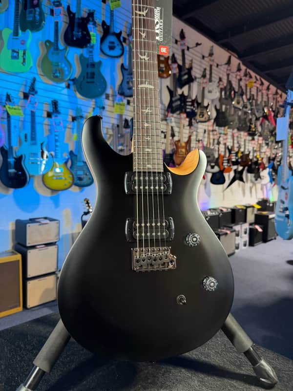 PRS SE CE 24 Satin - Flat Black Top, C&M Exclusive - Black