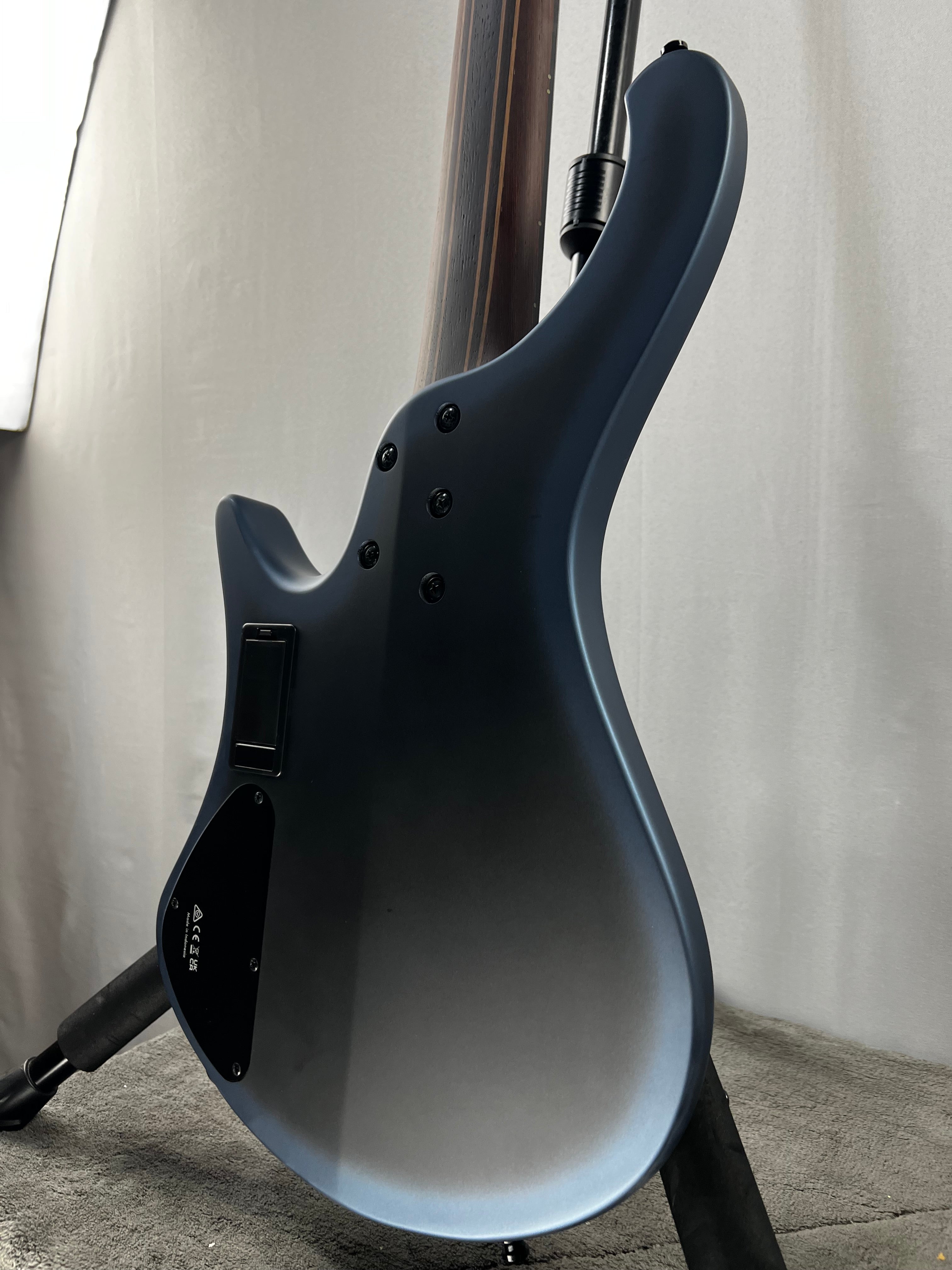 Bass Workshop EHB5MSBSP 5-string Multi-scale Bass Guitar - Midnight Arctic Ocean Matte #997