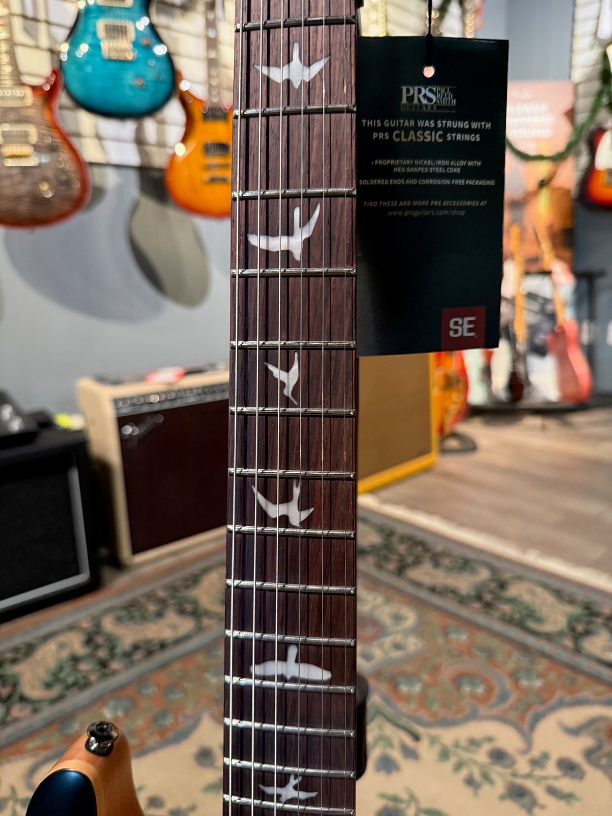 PRS SE CE 24 Satin Flat Black Top, C&M Exclusive 748