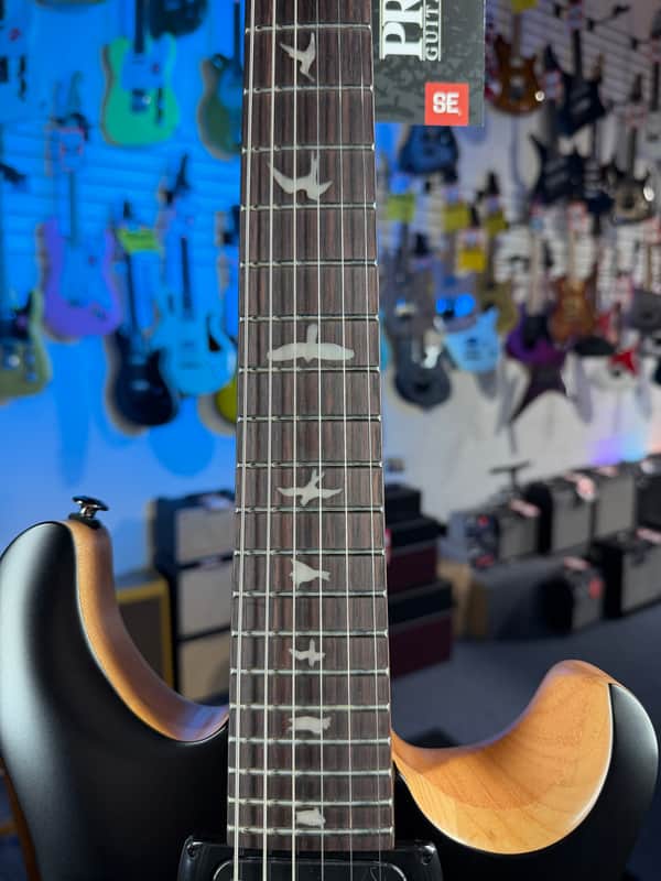 PRS SE CE 24 Satin - Flat Black Top, C&M Exclusive - Black