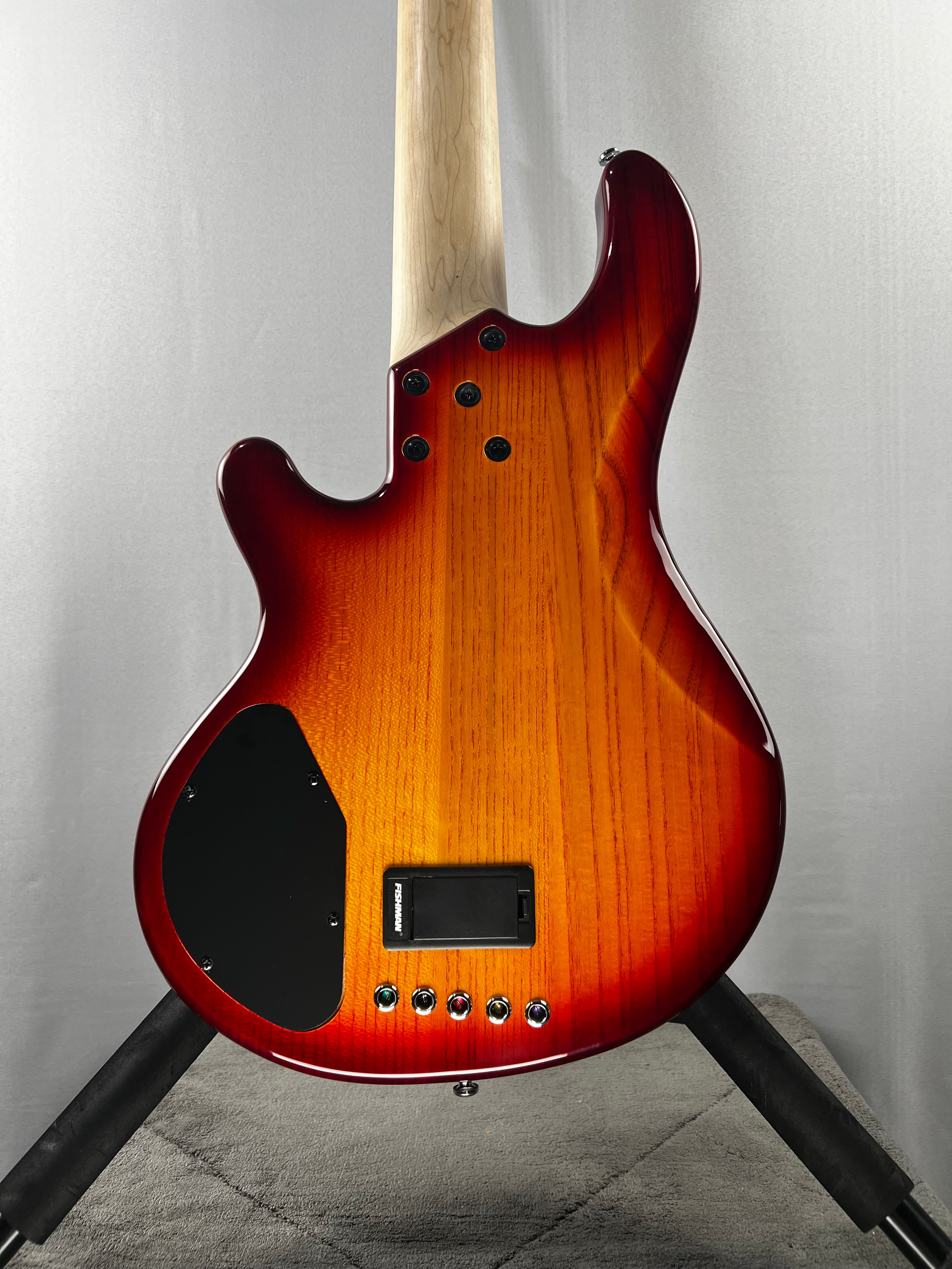 Skyline 55-02 Deluxe Bass Guitar - Honey Burst with Maple Fingerboard #937