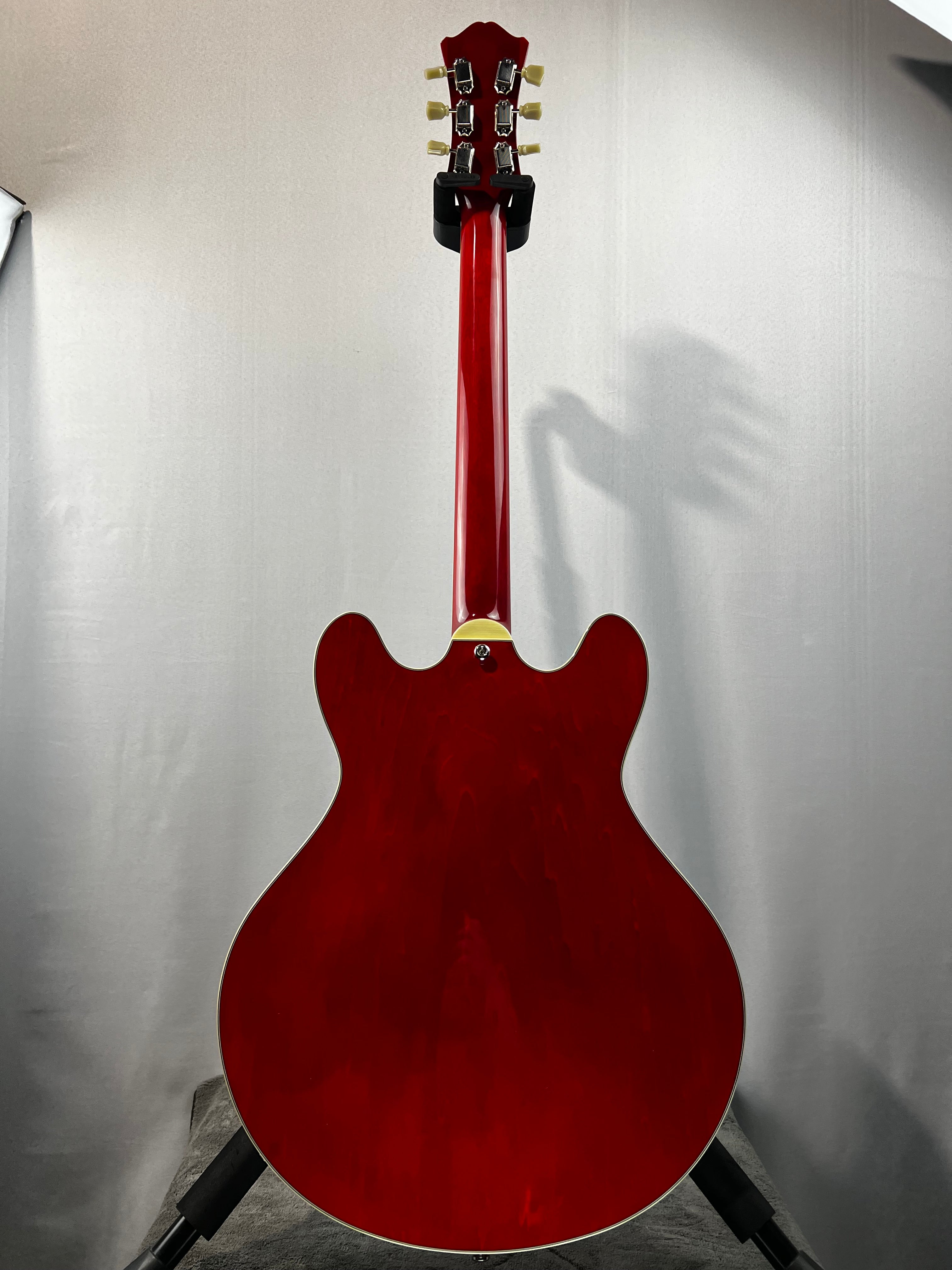 T386RD Thinline Semi-hollowbody Electric Guitar - Red #258