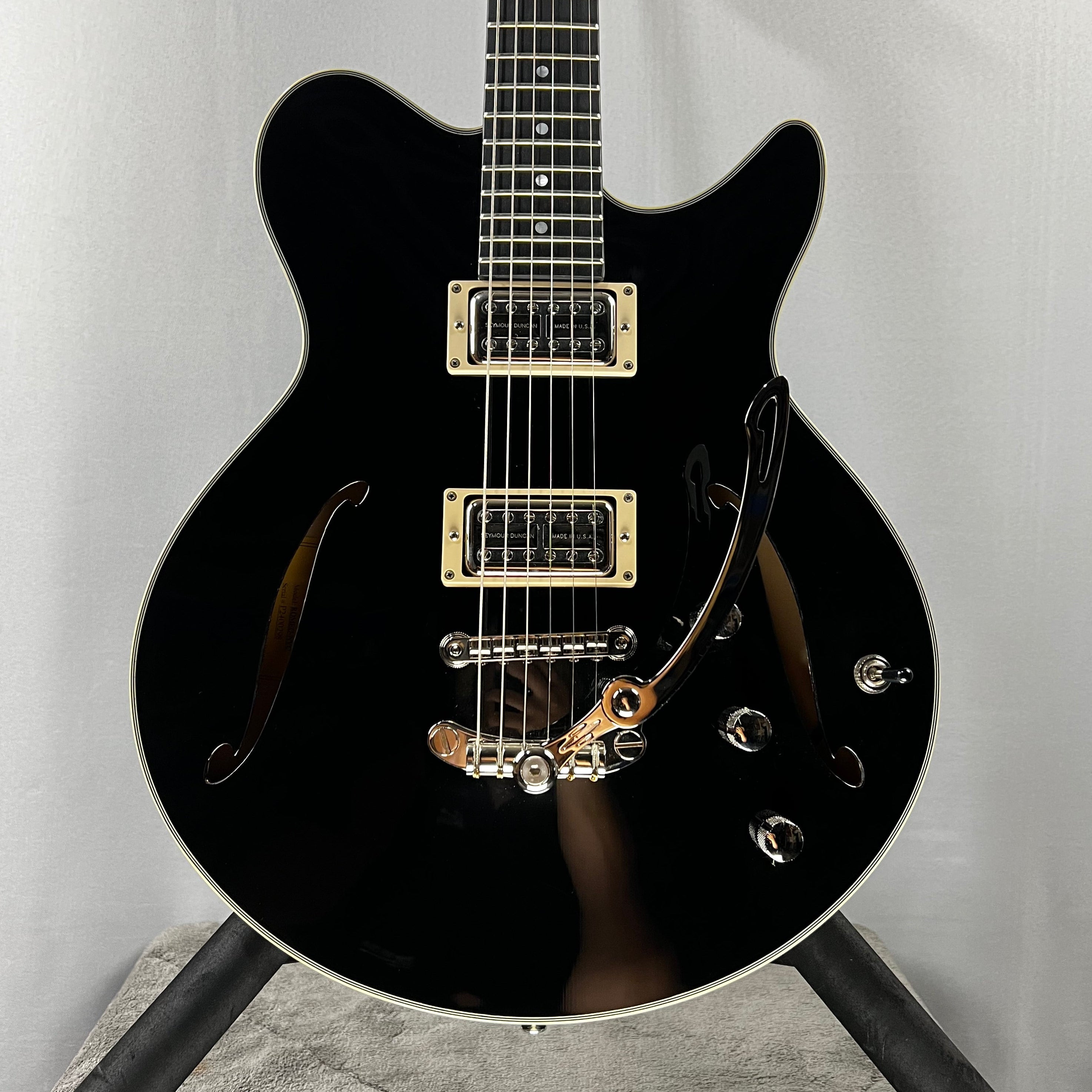 Romeo NYC Semi-hollowbody Electric Guitar - Black #298 GET PLEK'D!