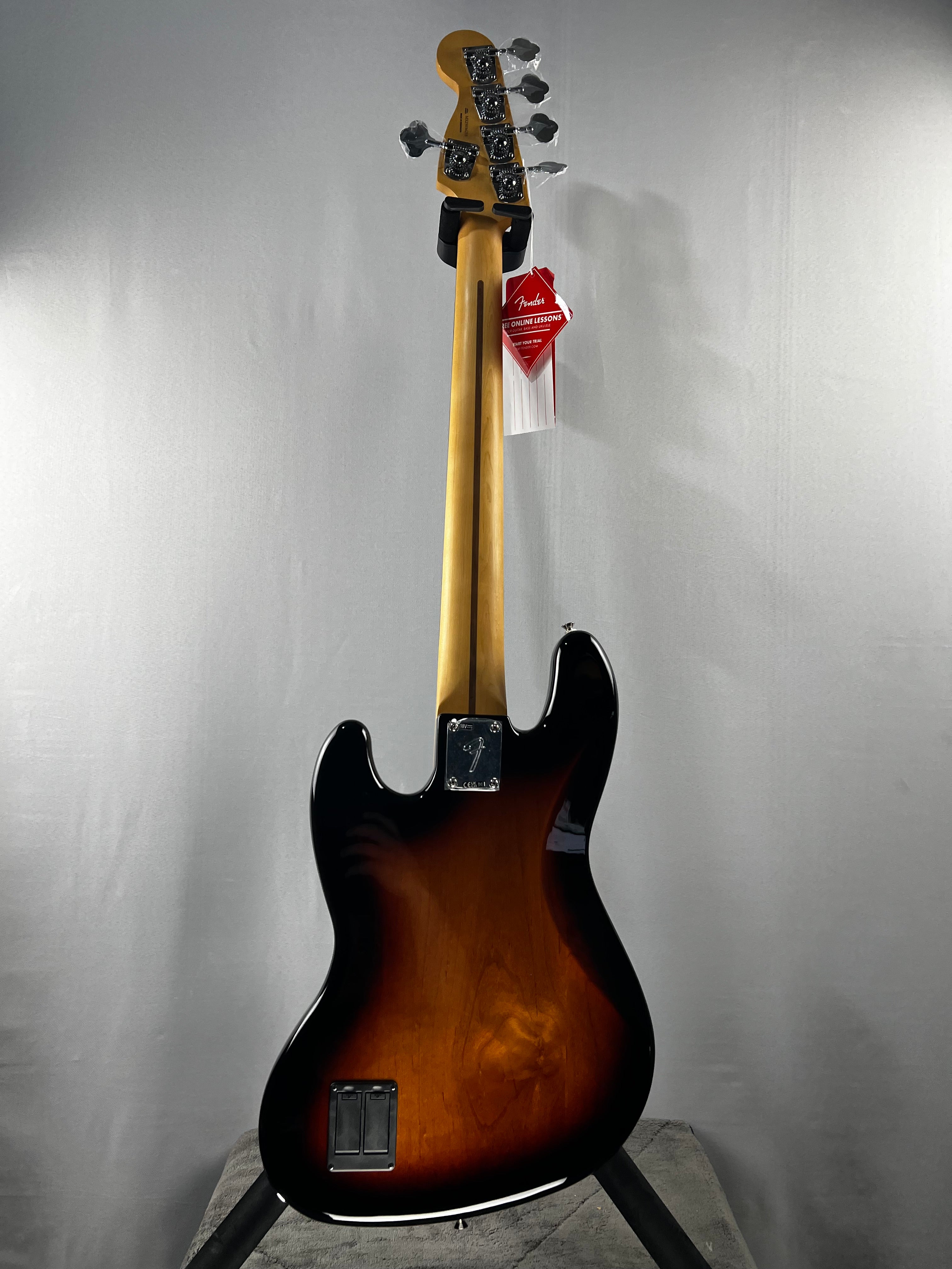 Player II Modified Active Jazz Bass V - 3-tone Sunburst, Rosewood Fingerboard #233