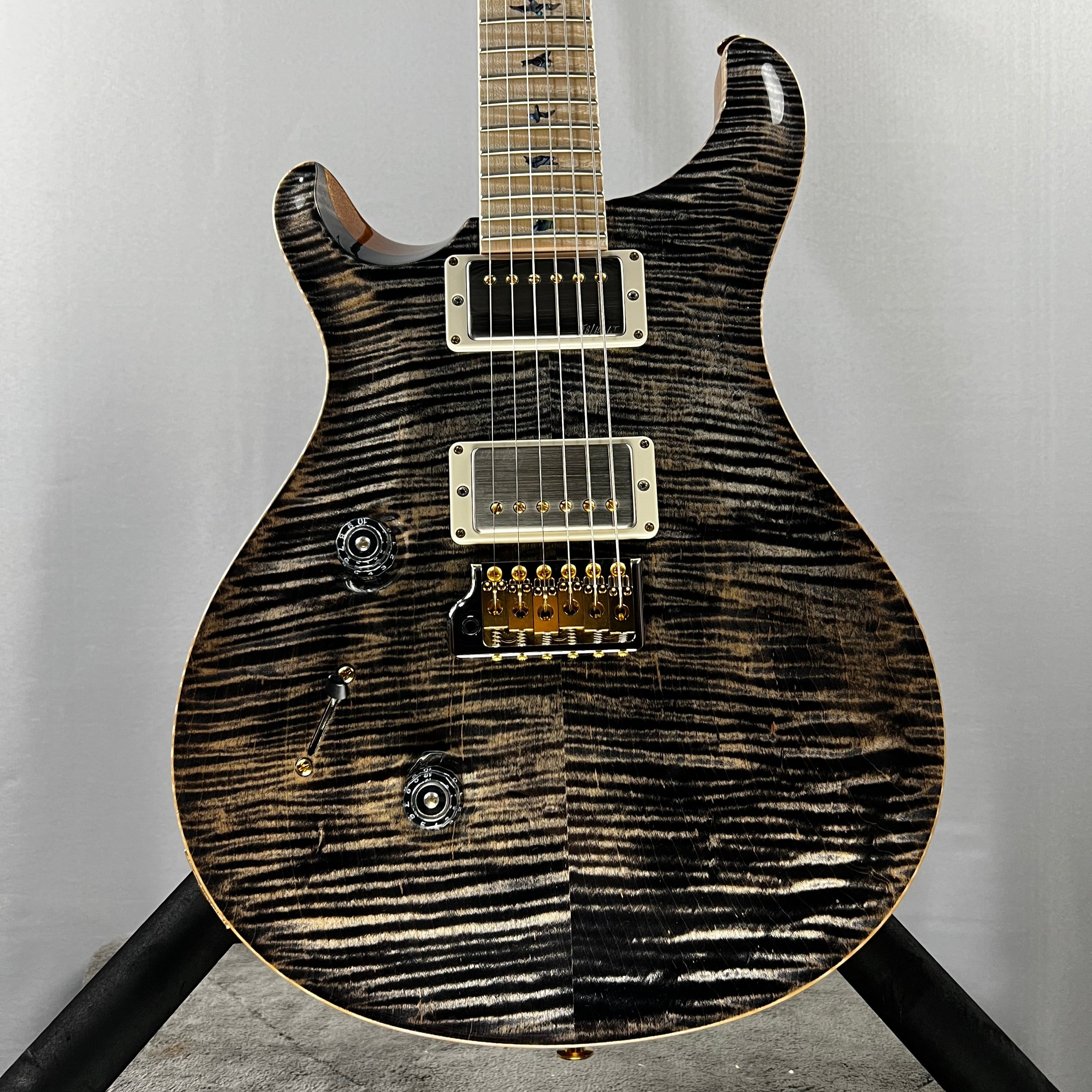 Wood Library Custom 24 Left Handed - Charcoal #284 GET PLEK'D!