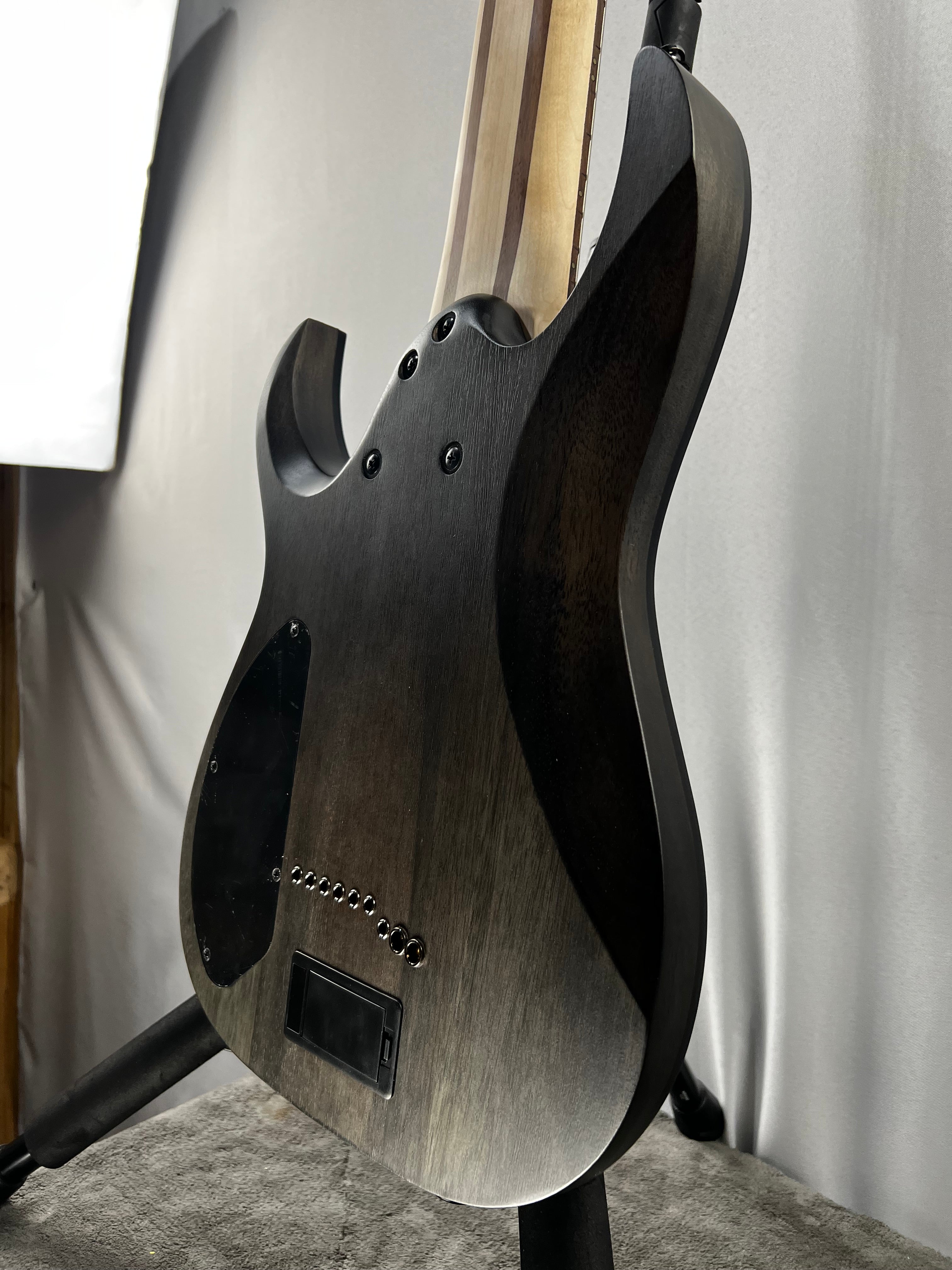 Axe Design Lab RG9PB 9-string Electric Guitar - Transparent Gray Flat #802 GET PLEK'D!