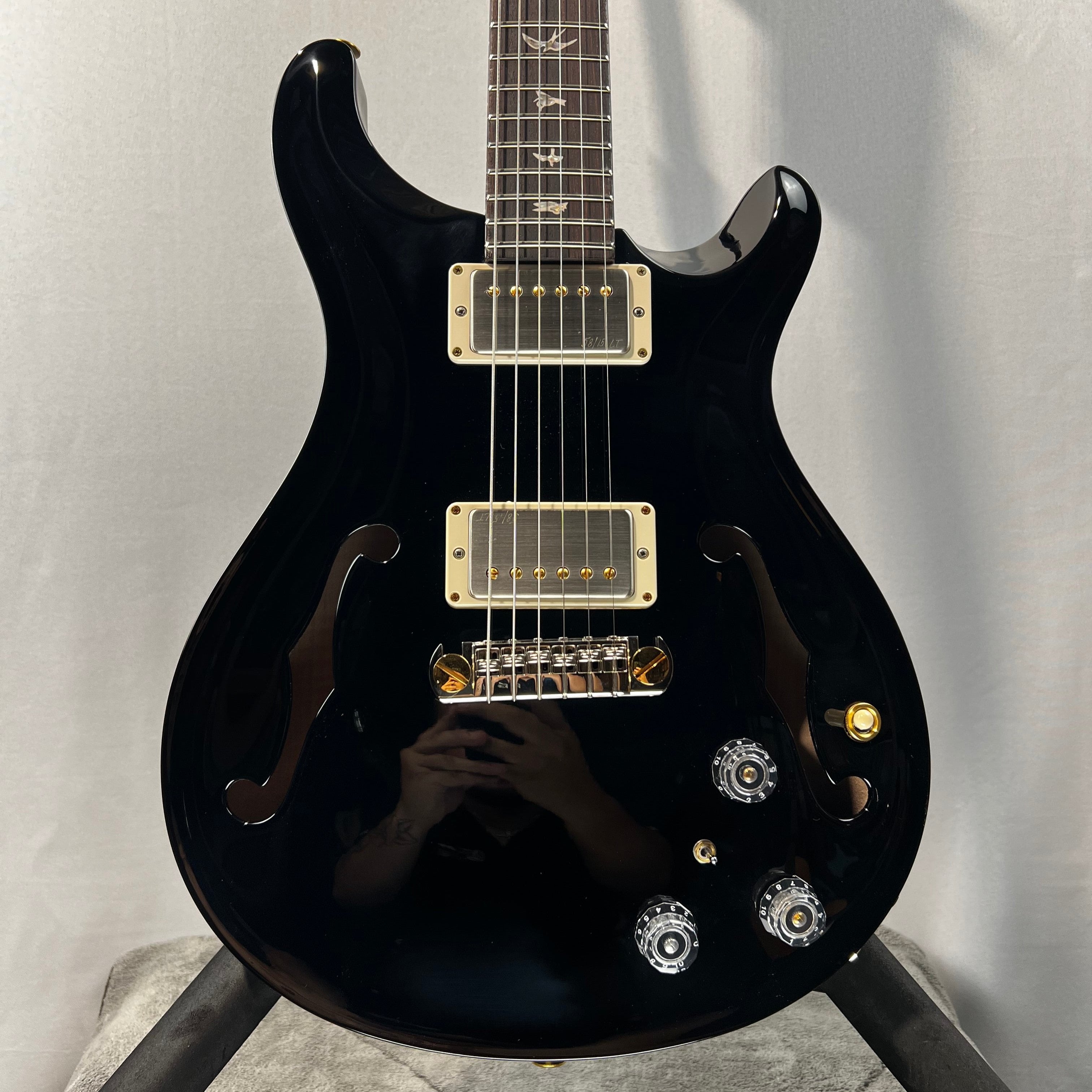 Hollowbody II Piezo Electric Guitar - Custom Color Piano Black #442