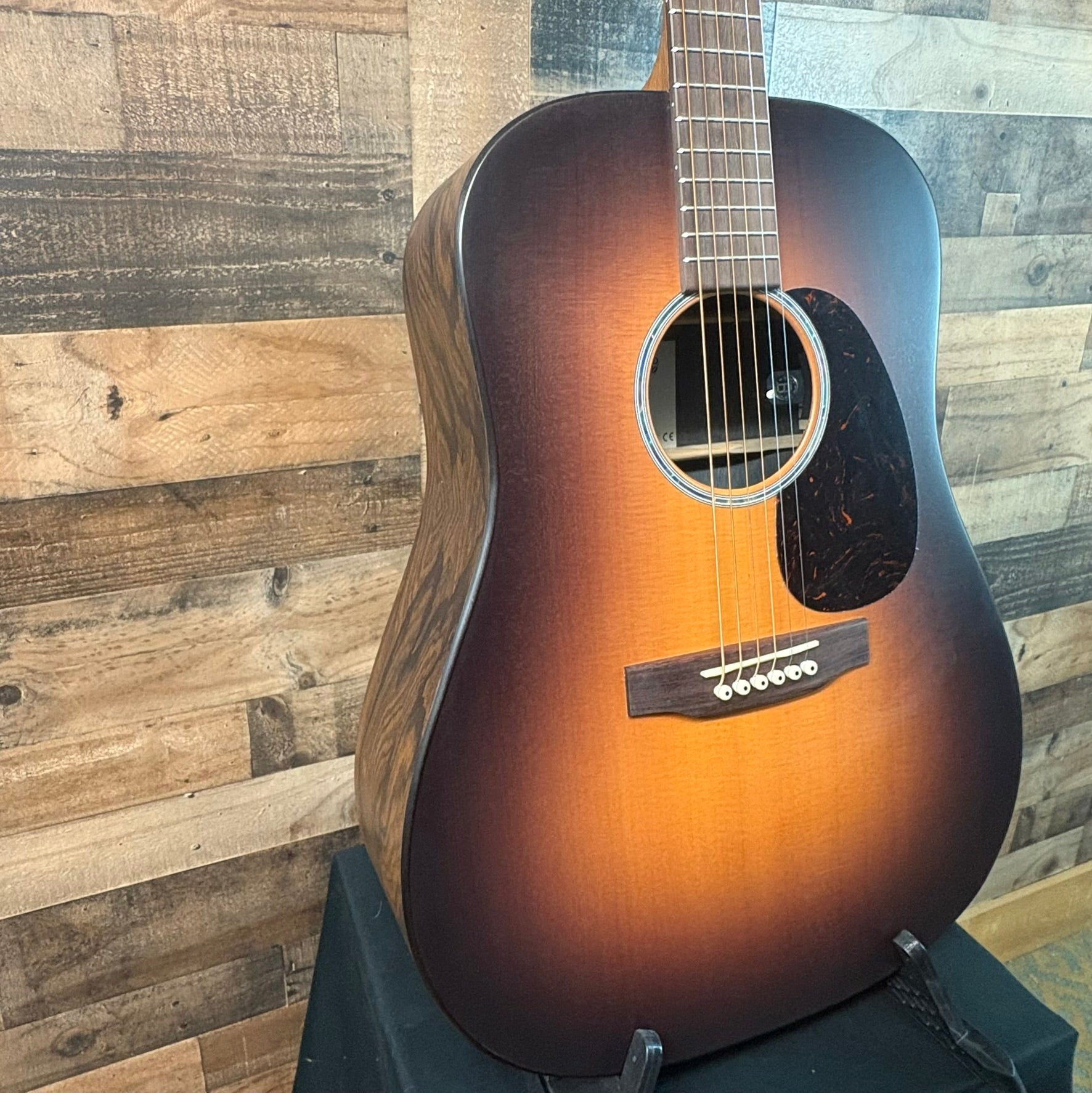 Martin D-X2E Acoustic/Electric Guitar, Ziricote Burst, Gig Bag, 931