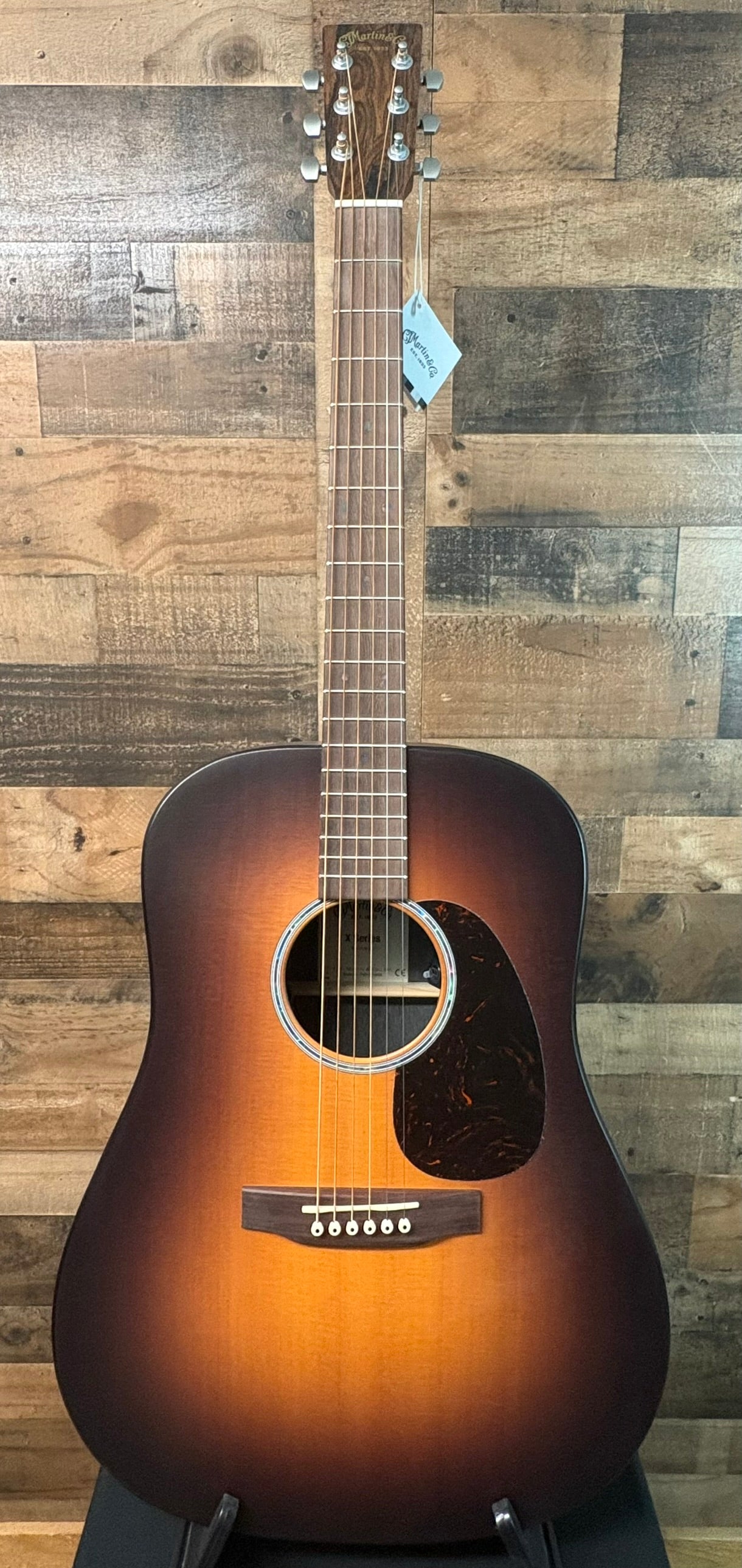 Martin D-X2E Acoustic/Electric Guitar, Ziricote Burst, Gig Bag, 931