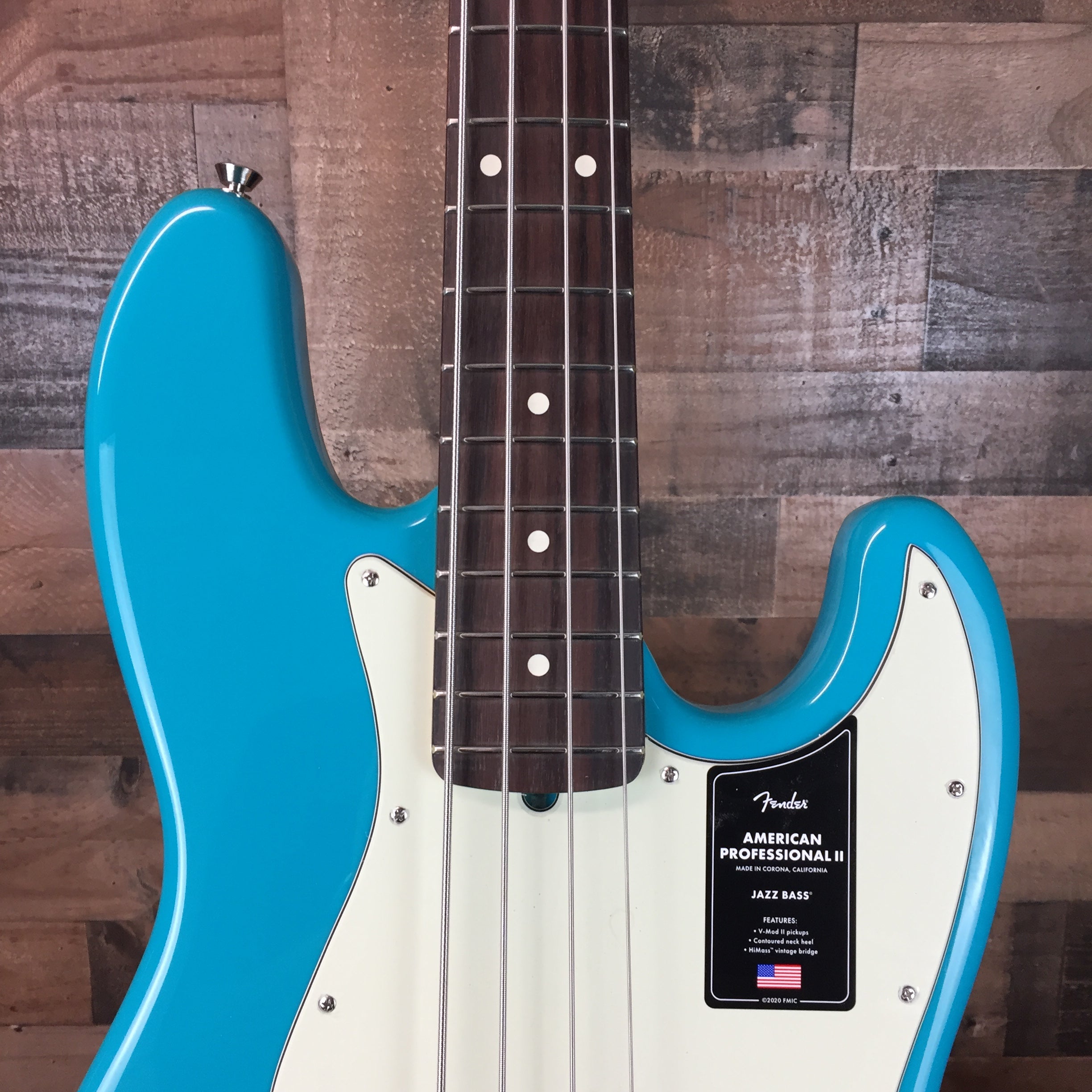 Fender American Professional II Jazz Bass, Miami Blue, Rosewood, Hard Case, Free Ship, 229