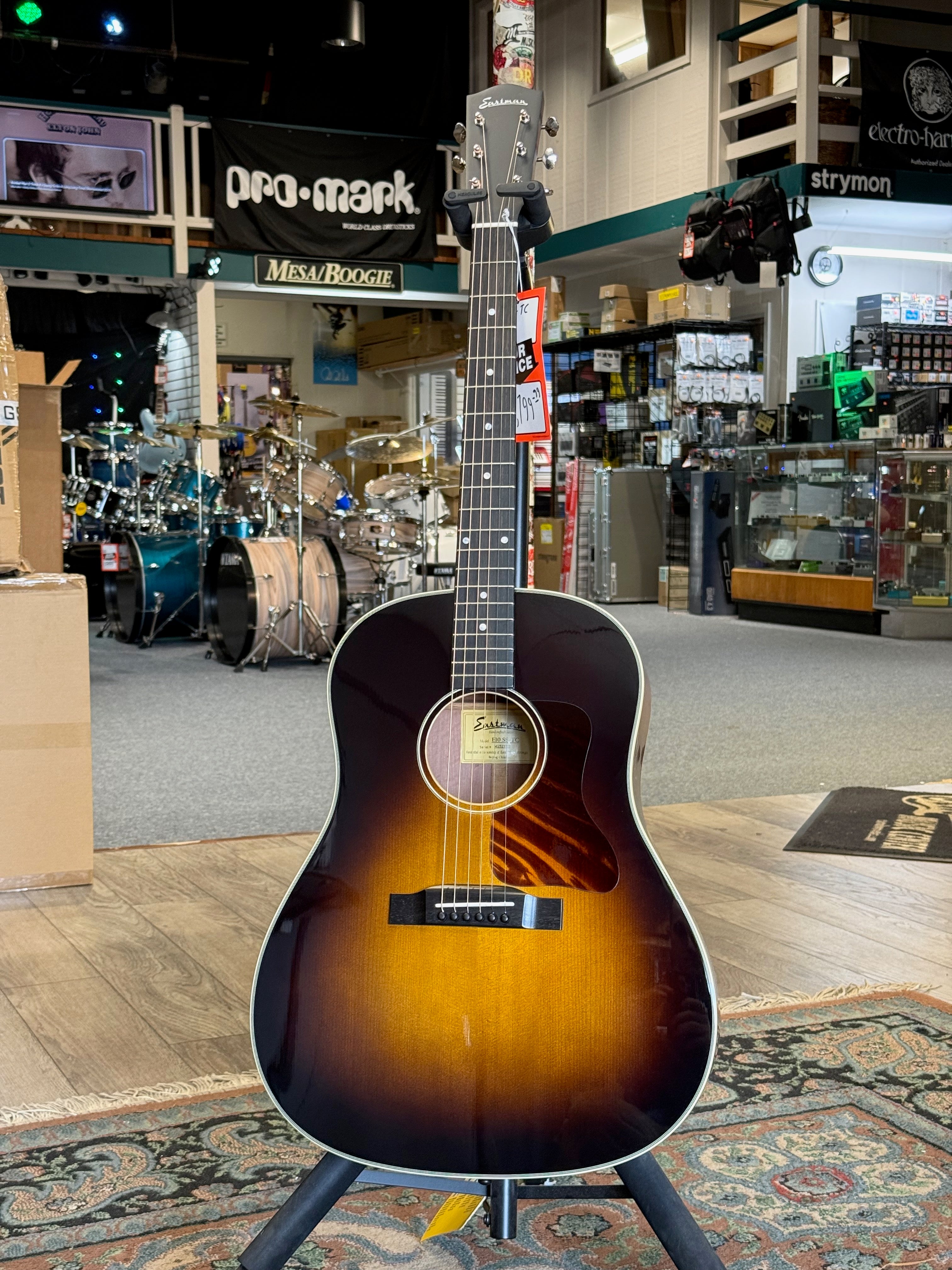 Eastman E10SS Thermo-Cure, Sunburst W/ Hard Case