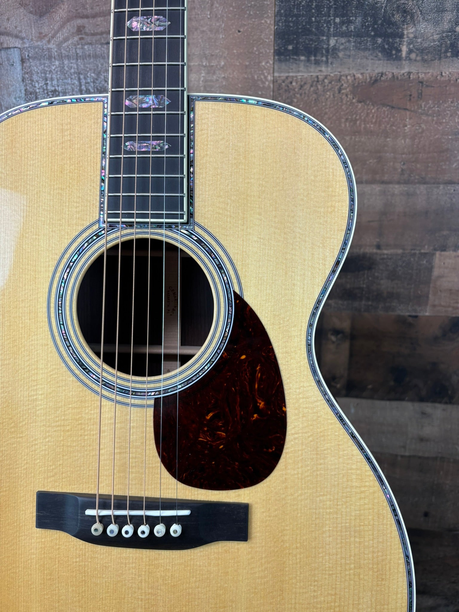 Martin OM-45 Standard Series Acoustic Guitar - Natural with Aging Toner, 832