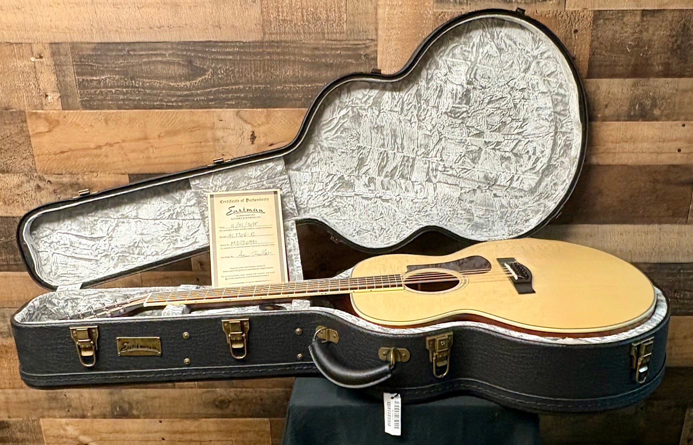 Eastman AC330E-12, 12 String Acoustic Electric Guitar, Hard Case, 991