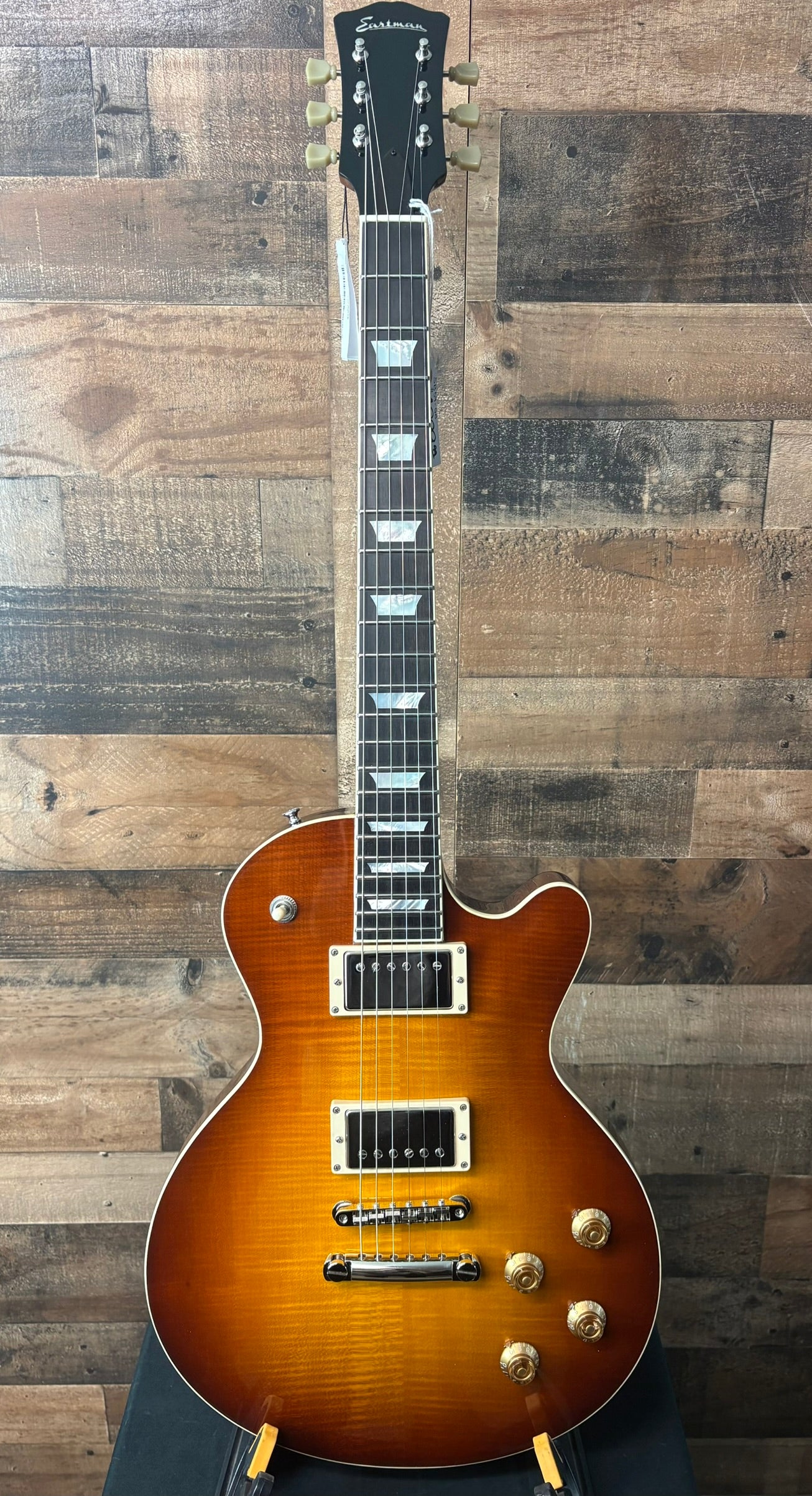 Eastman Guitars SB59 Solidbody Electric Guitar - Truetone Goldburst Gloss, Hardshell Case, 733