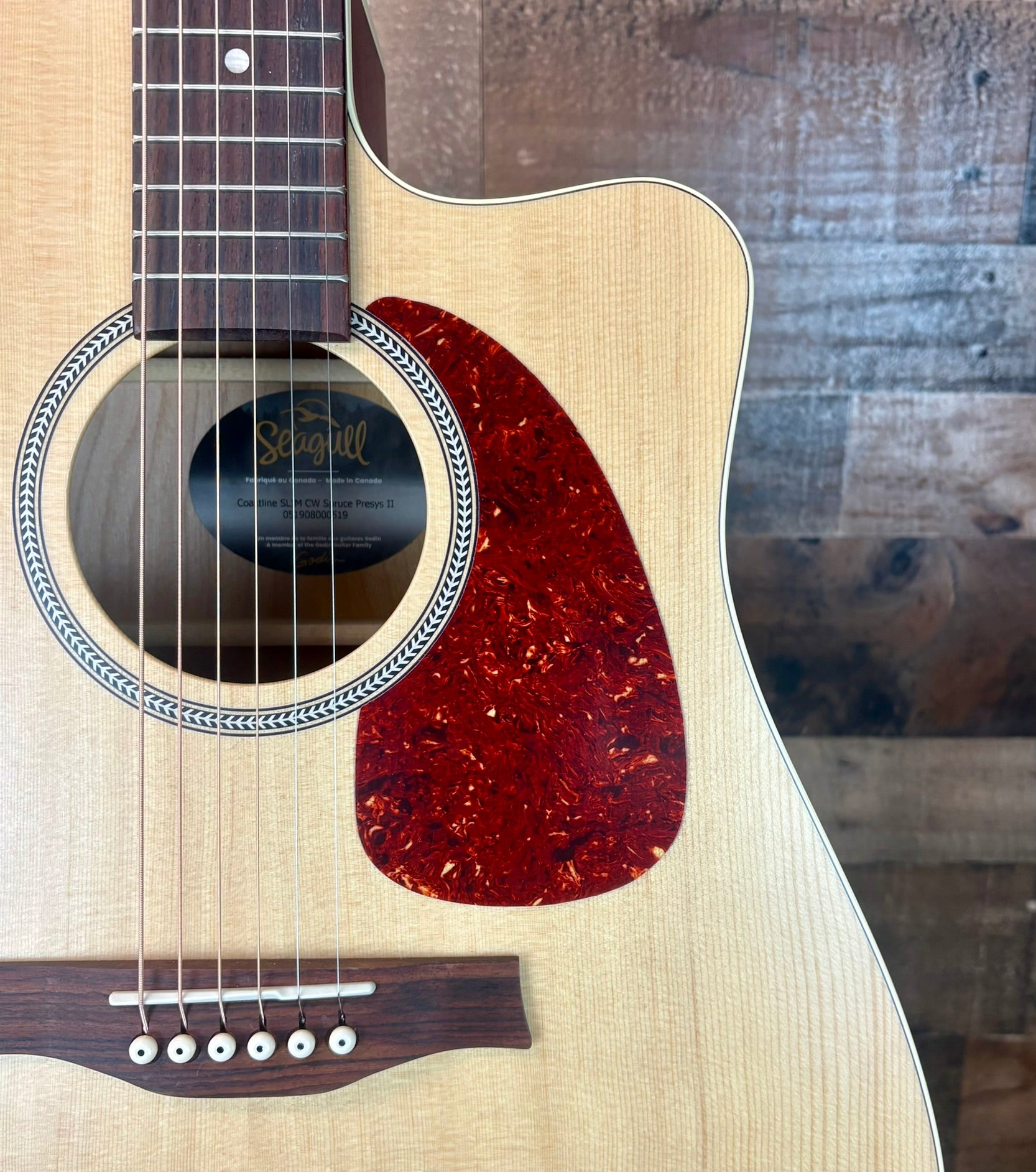 Seagull Coastline S6 Slim Cutaway Spruce Presys II Acoustic/Electric Guitar