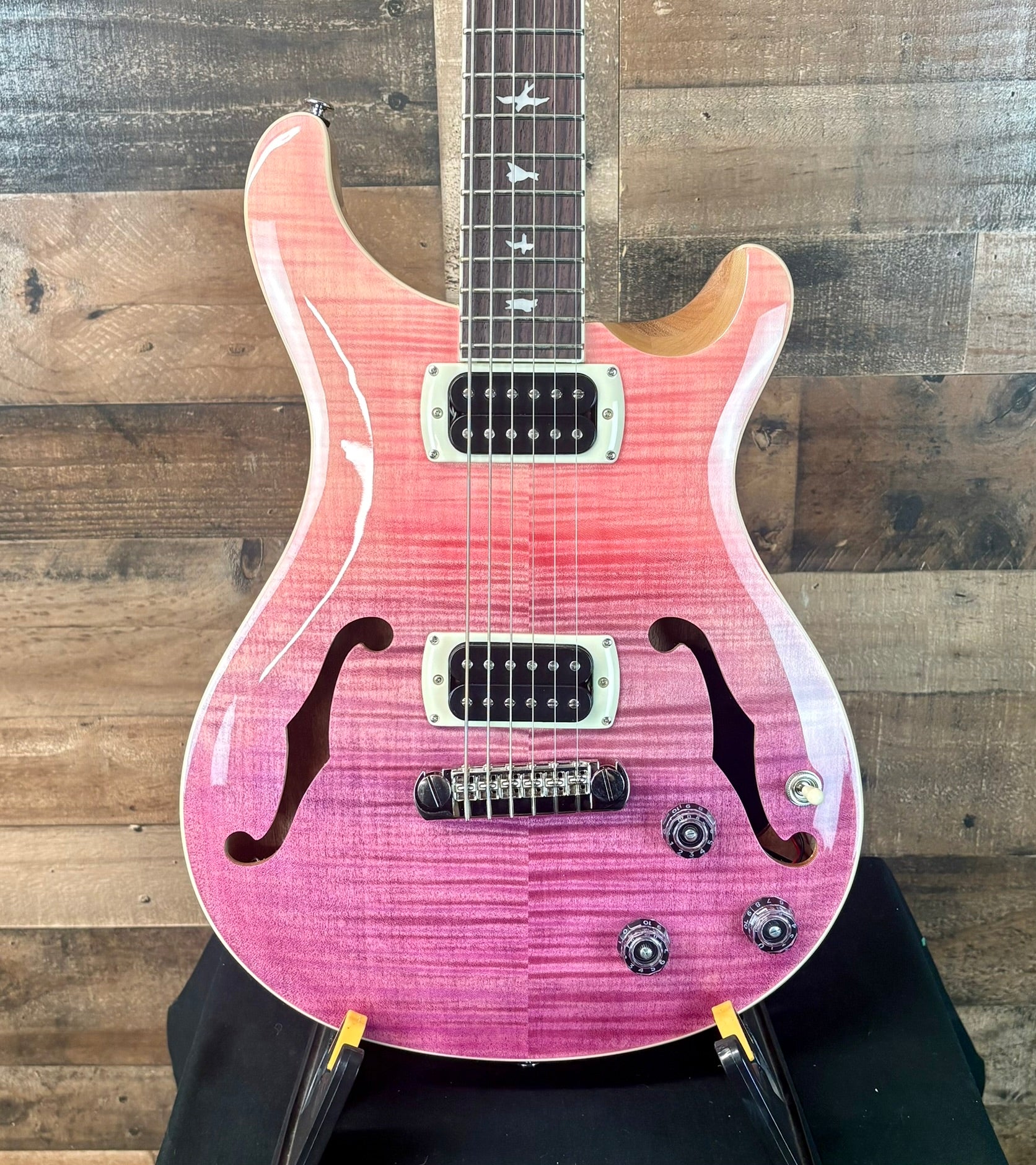 PRS SE Ed Sheeran Hollowbody I Piezo Baritone  Pink Ombre