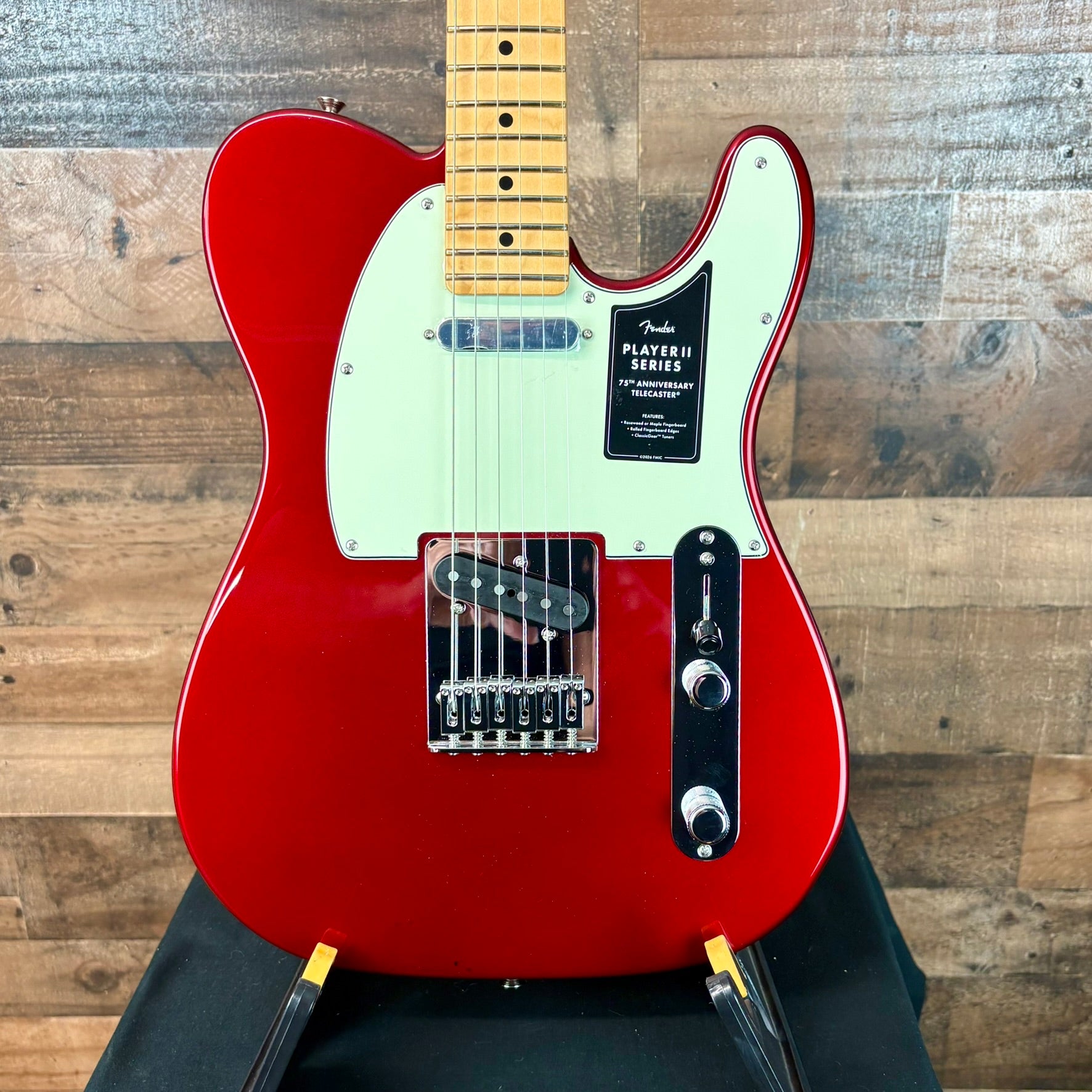 Fender 75th Anniversary Player II Telecaster Candy Apple Red