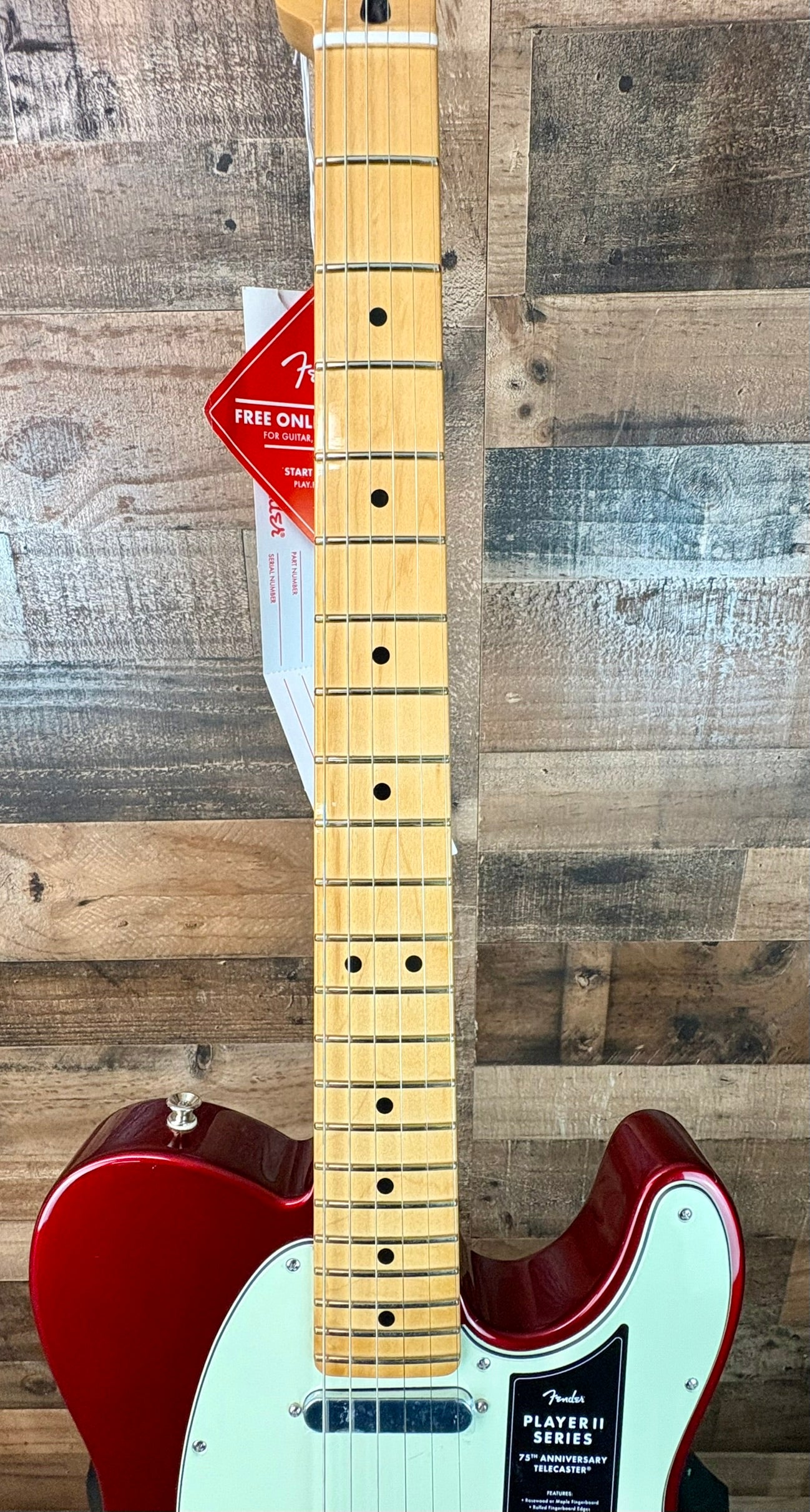 Fender 75th Anniversary Player II Telecaster Candy Apple Red
