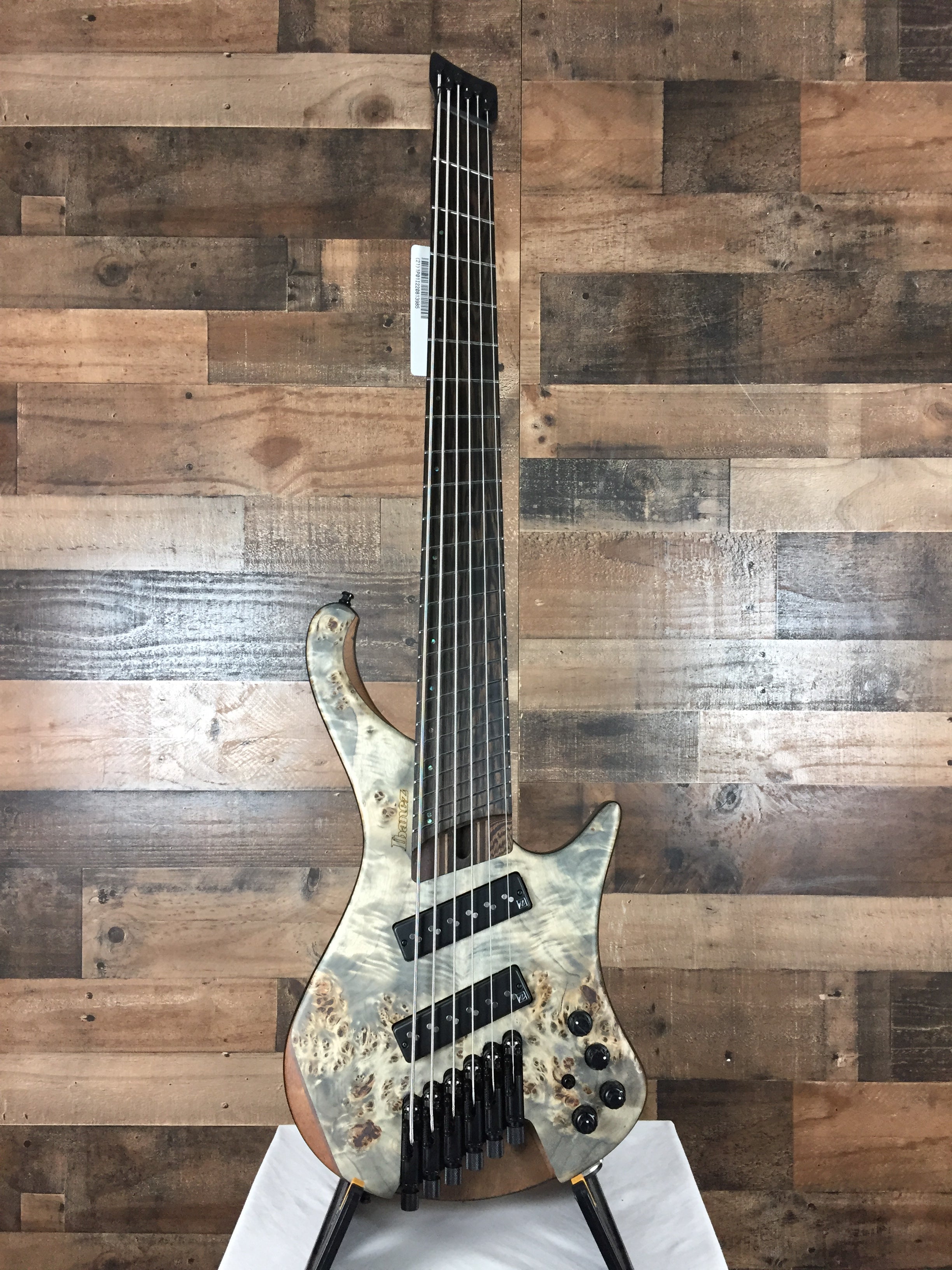 EHB1506MSBIF Black Ice Flat 6 String Multi-Scale, Gig Bag, 985