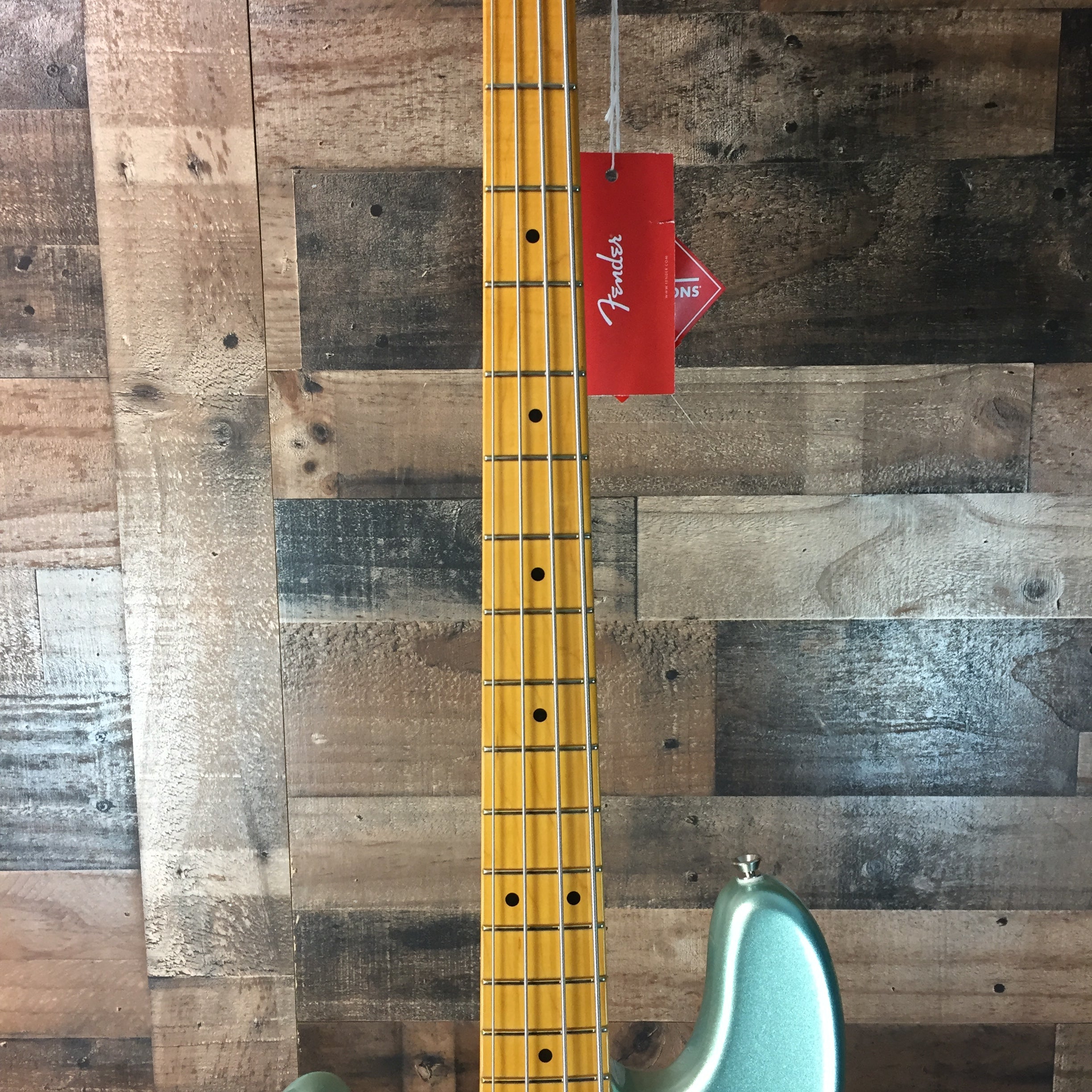 American Professional II Precision Bass, LEFT HANDED, Mystic Surf Green, Hard Case, 520
