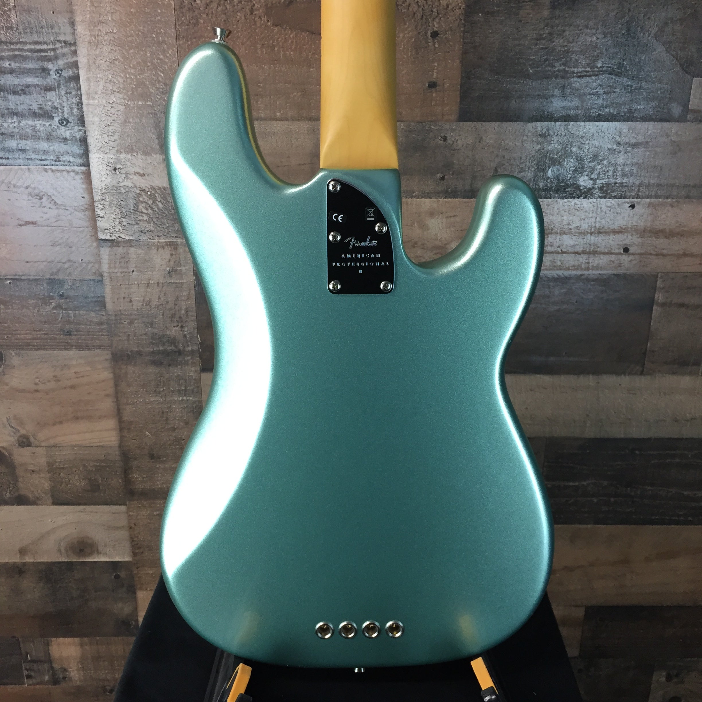 American Professional II Precision Bass, LEFT HANDED, Mystic Surf Green, Hard Case, 520