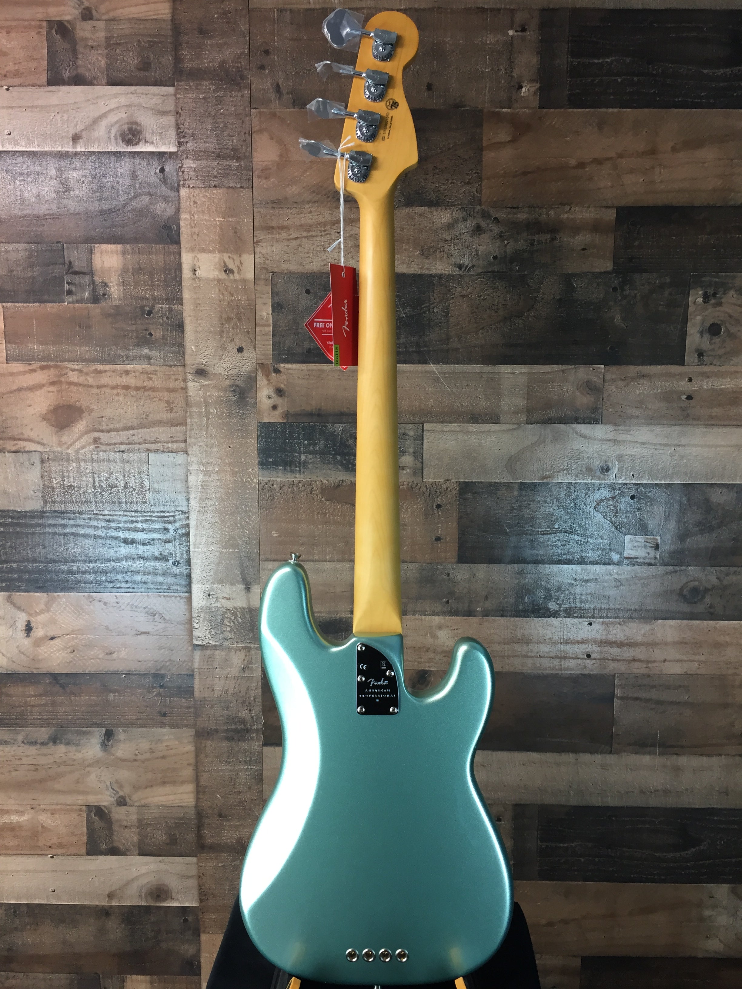 American Professional II Precision Bass, LEFT HANDED, Mystic Surf Green, Hard Case, 520