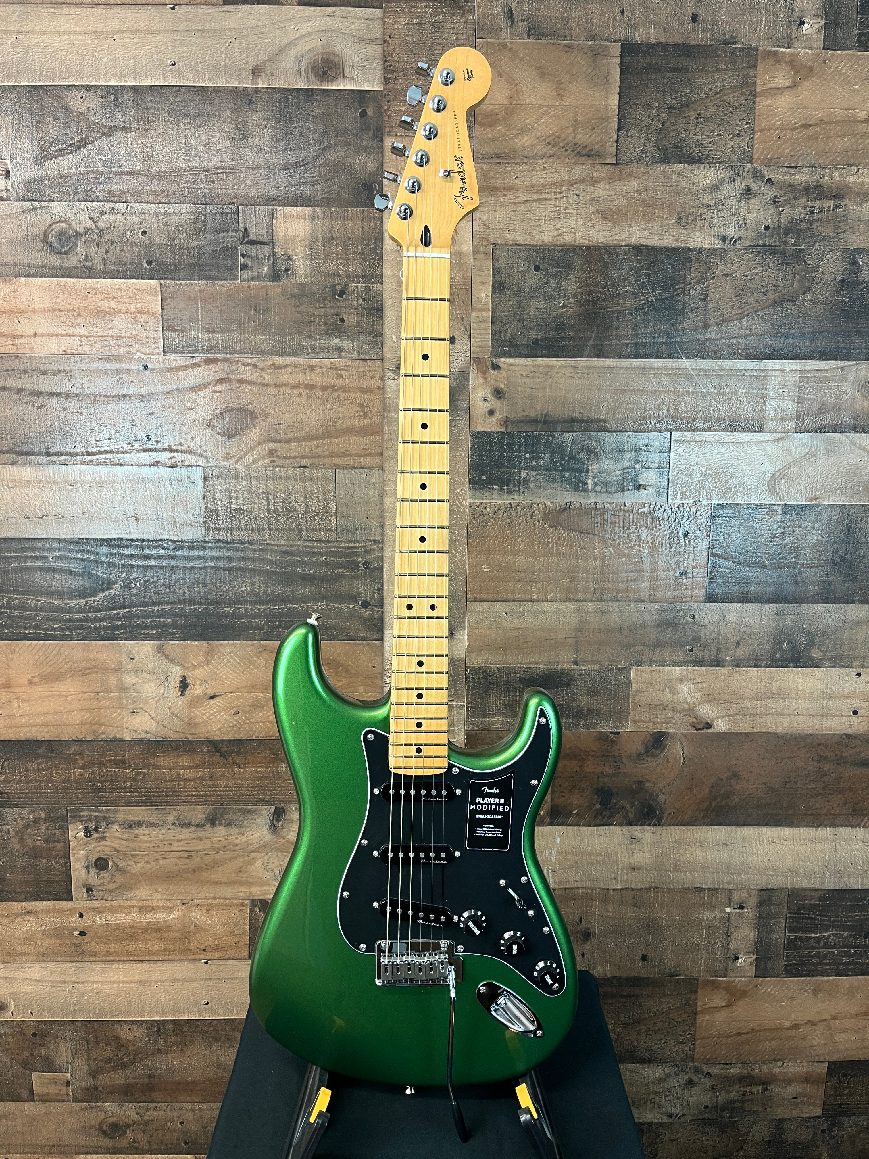 Player II Modified Stratocaster Electric Guitar, Harvest Green Metallic, Gig Bag, 743
