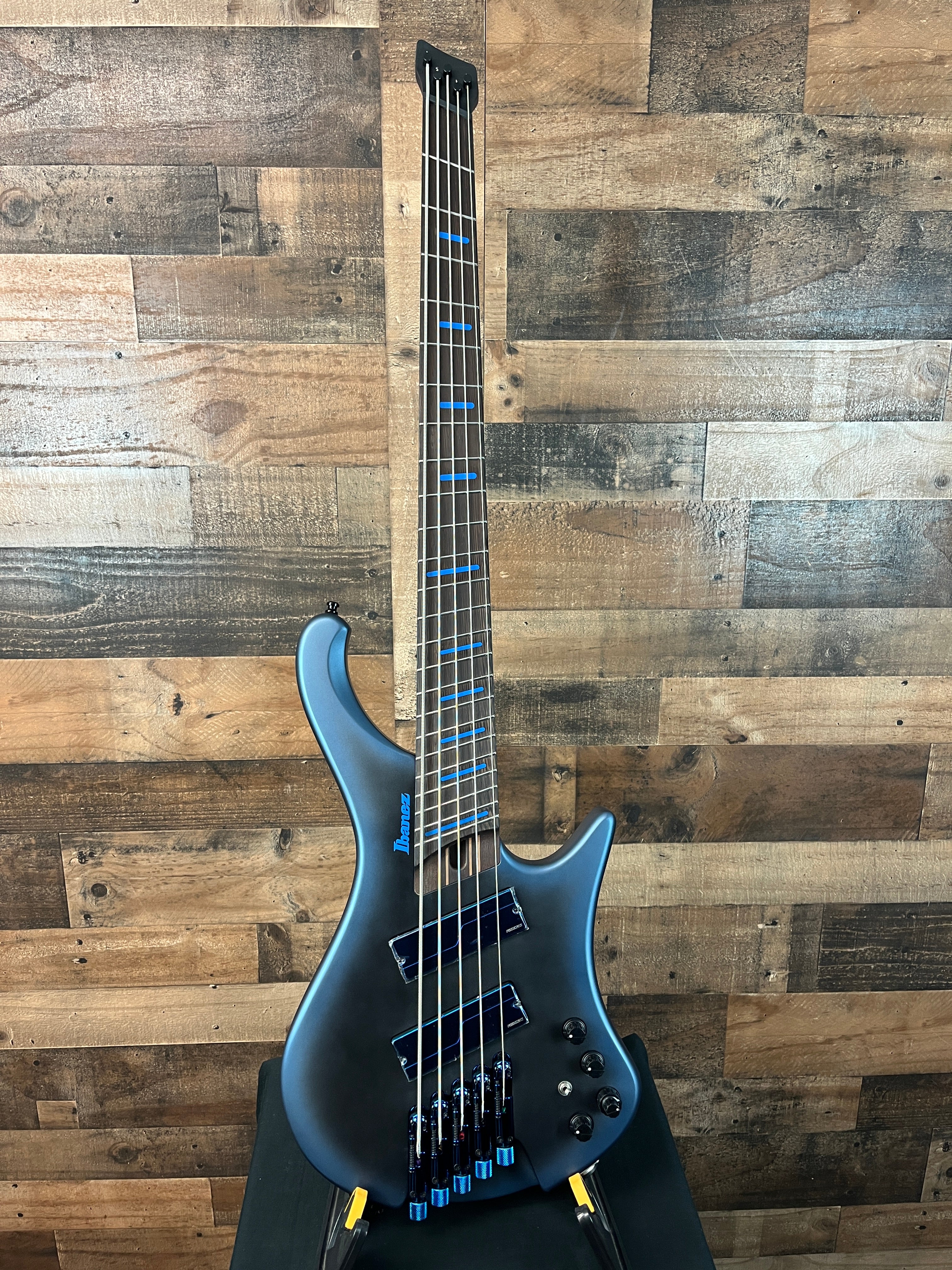 Ibanez Bass Workshop EHB5MSBSP 5-string Multi-scale Bass Guitar - Midnight Arctic Ocean Matte, 948