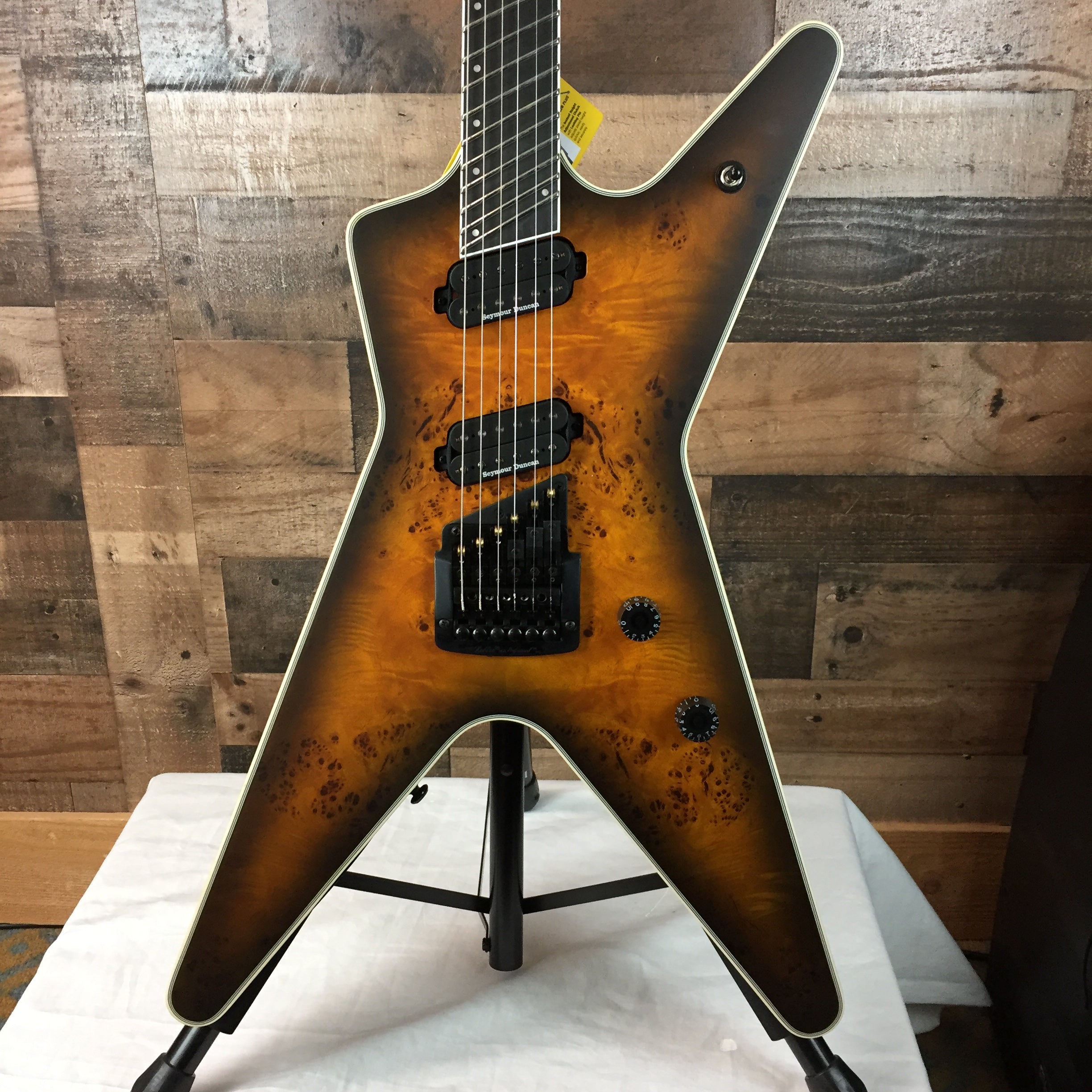Dean ML Select Multiscale Kahler Burled Maple SNBB w/ Hard Case, 425