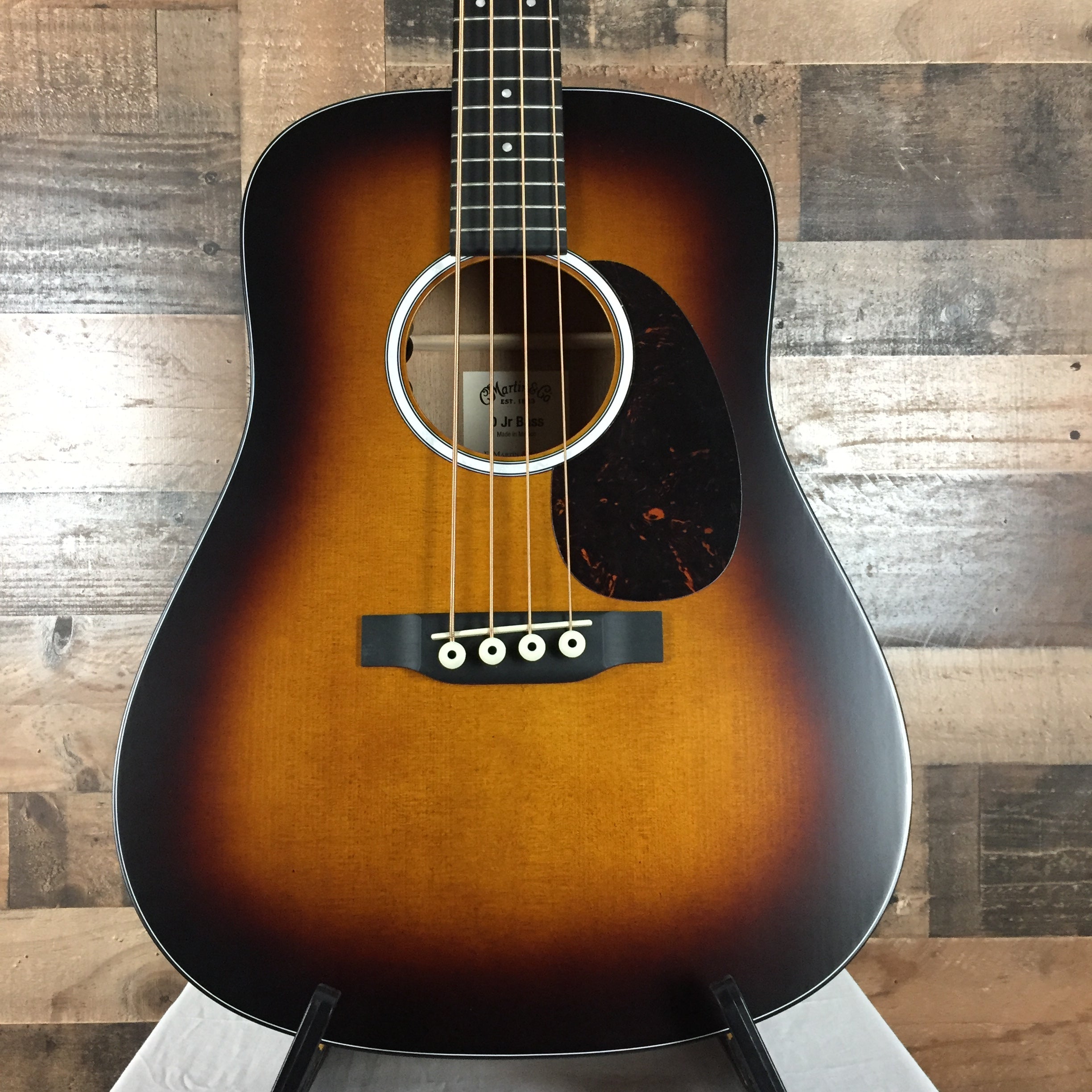 Martin D JR-10E Acoustic-Electric Bass Burst, Gig Bag, 838