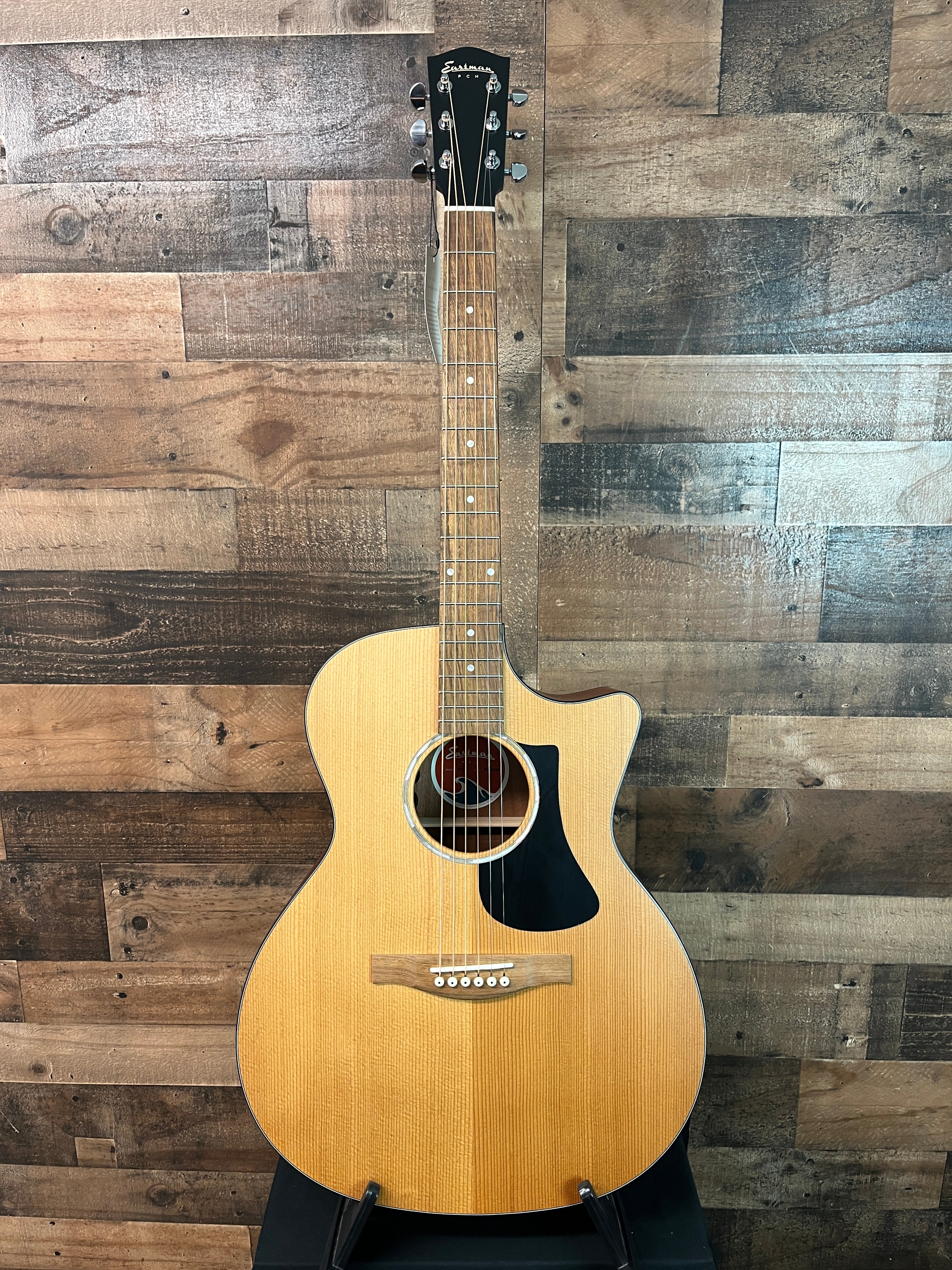 Eastman PCH1-GACE Natural Acoustic Guitar, Gig Bag, 262