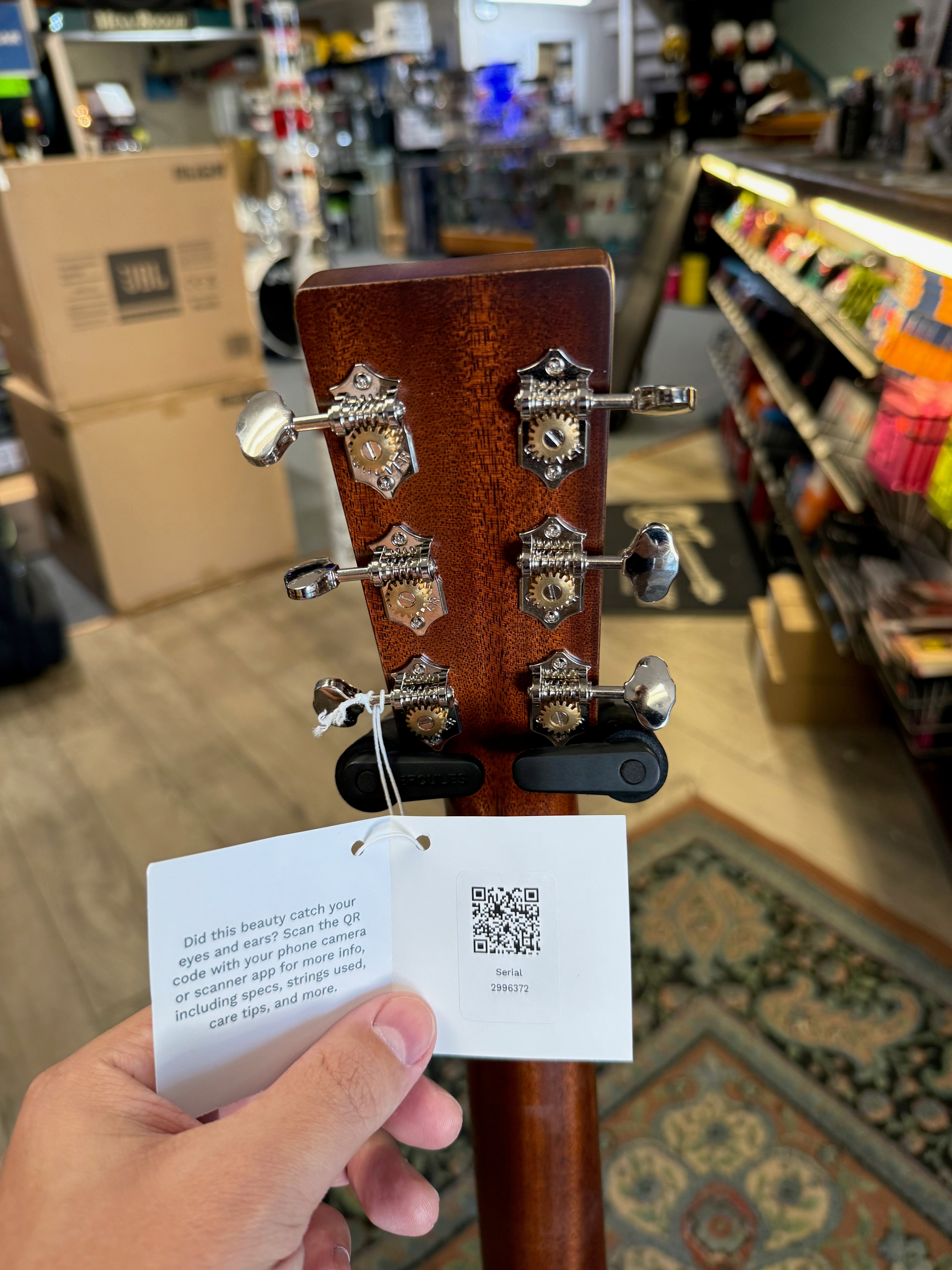 000E Retro Plus Mahogany Acoustic Electric Guitar - #372