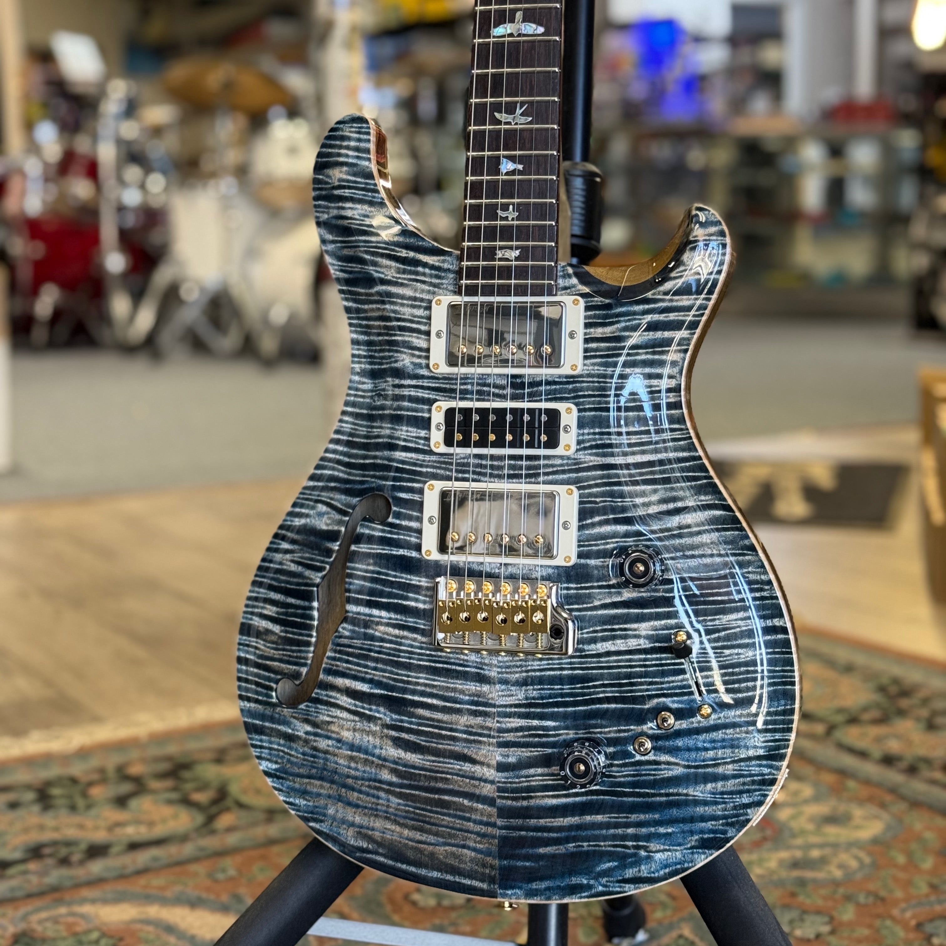 PRS 40th Anniversary Special Semi-Hollow Limited Edition , Faded Whale Blue #455