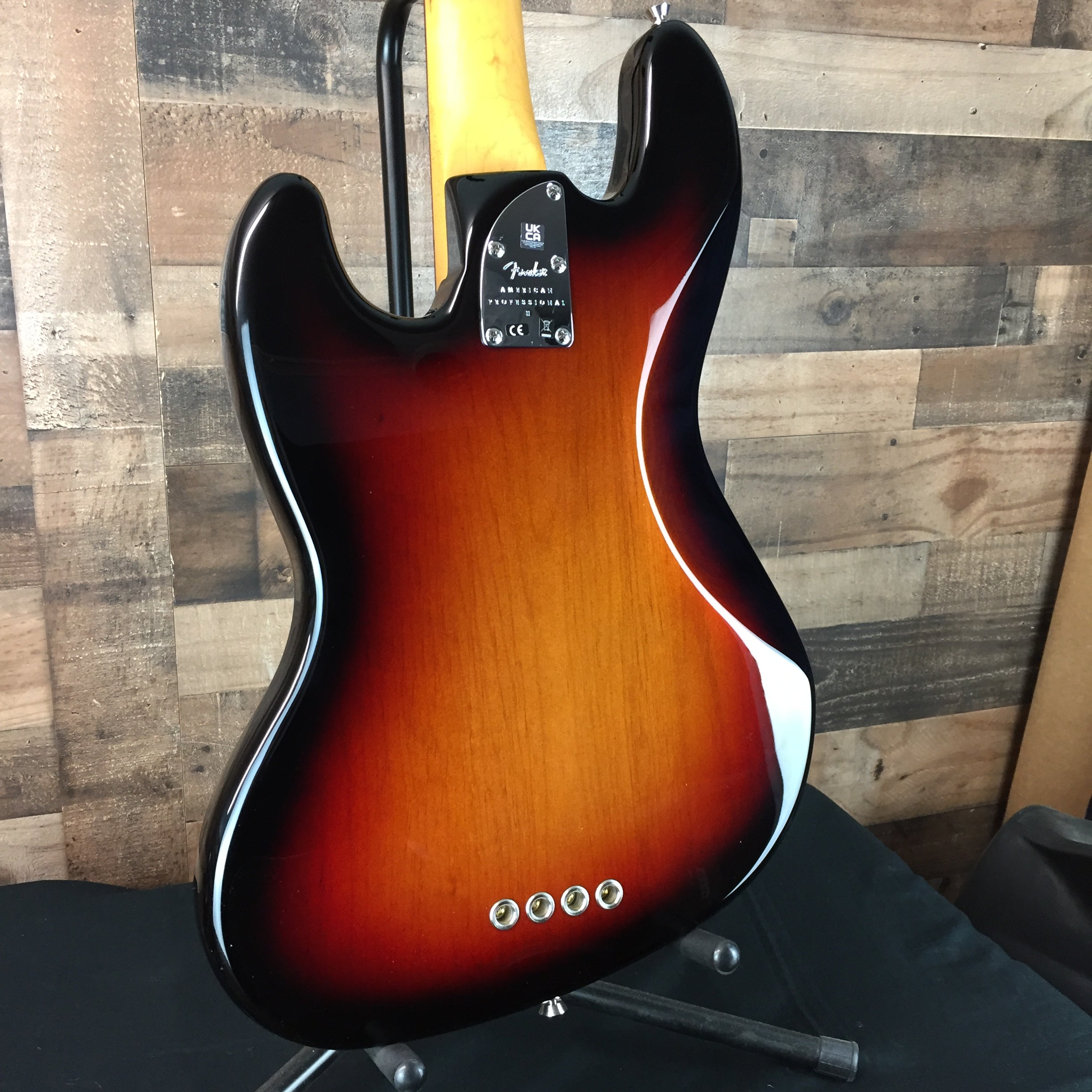 Fender American Pro II Jazz Bass, FRETLESS, Sunburst, Hard Case, 716